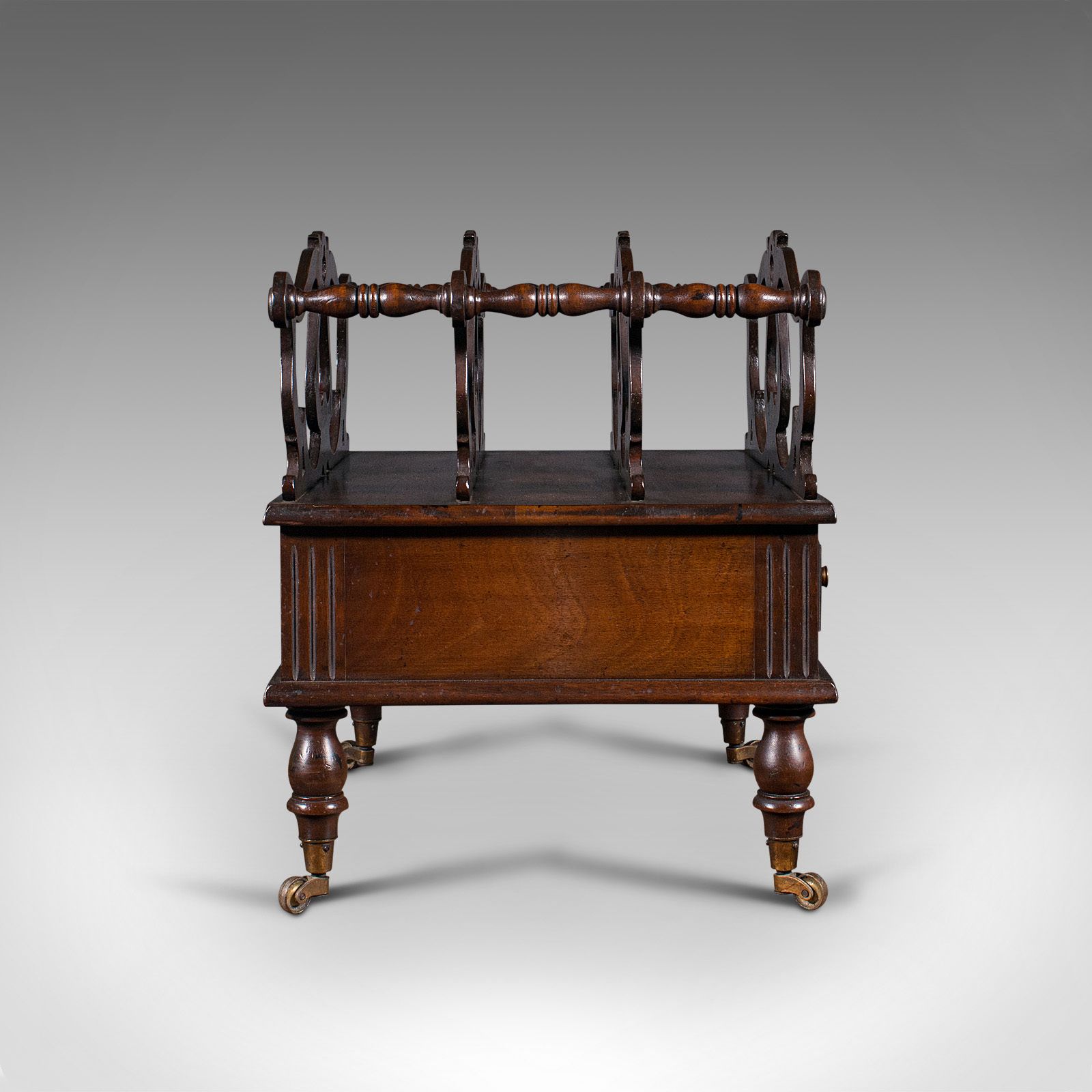 Antique Canterbury Stand, English, Magazine, Newspaper Rack, C.1900 photo vinterior
