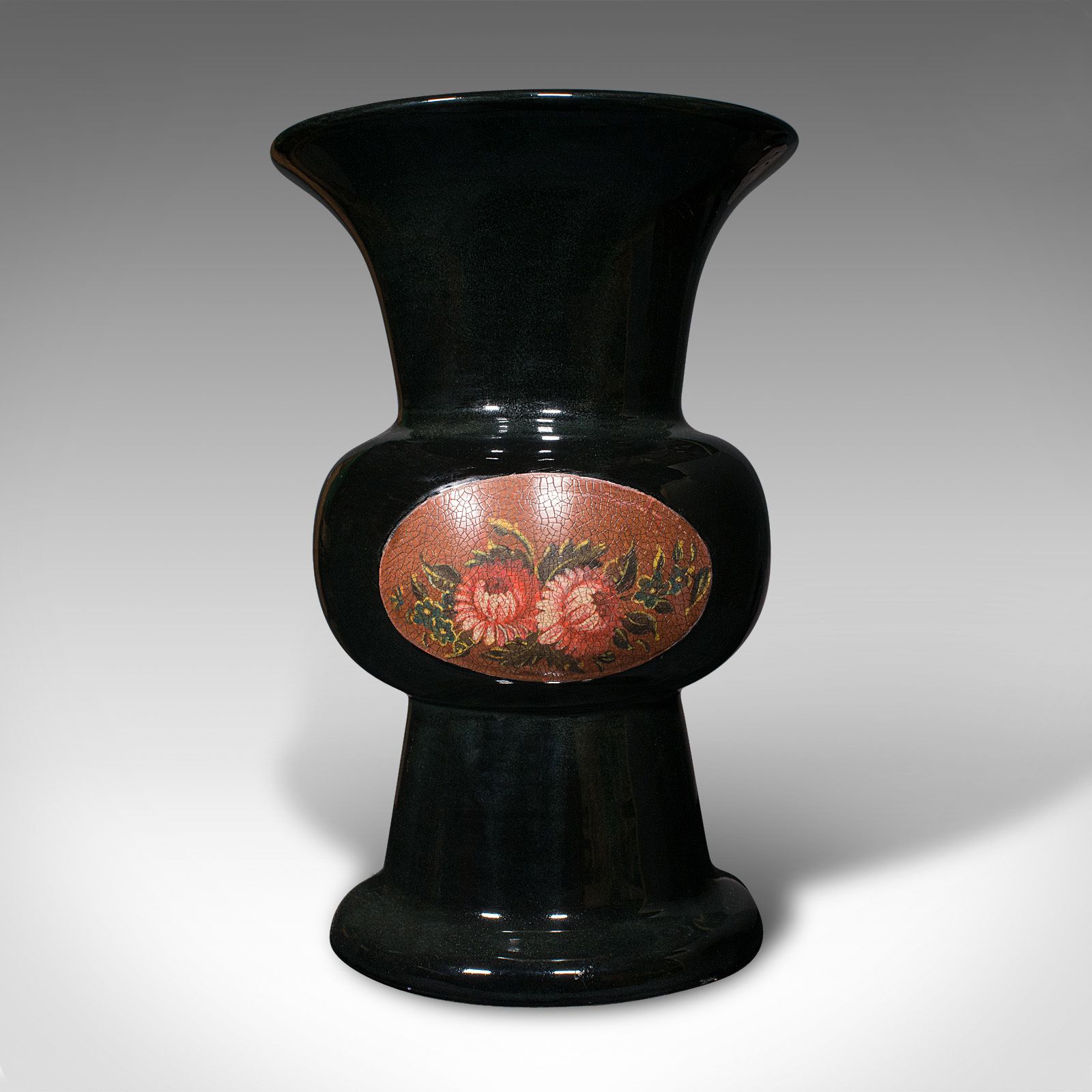 Antique Display Vase, English, Ceramic, Flower Urn, Ritual Form, 1910 photo furniture