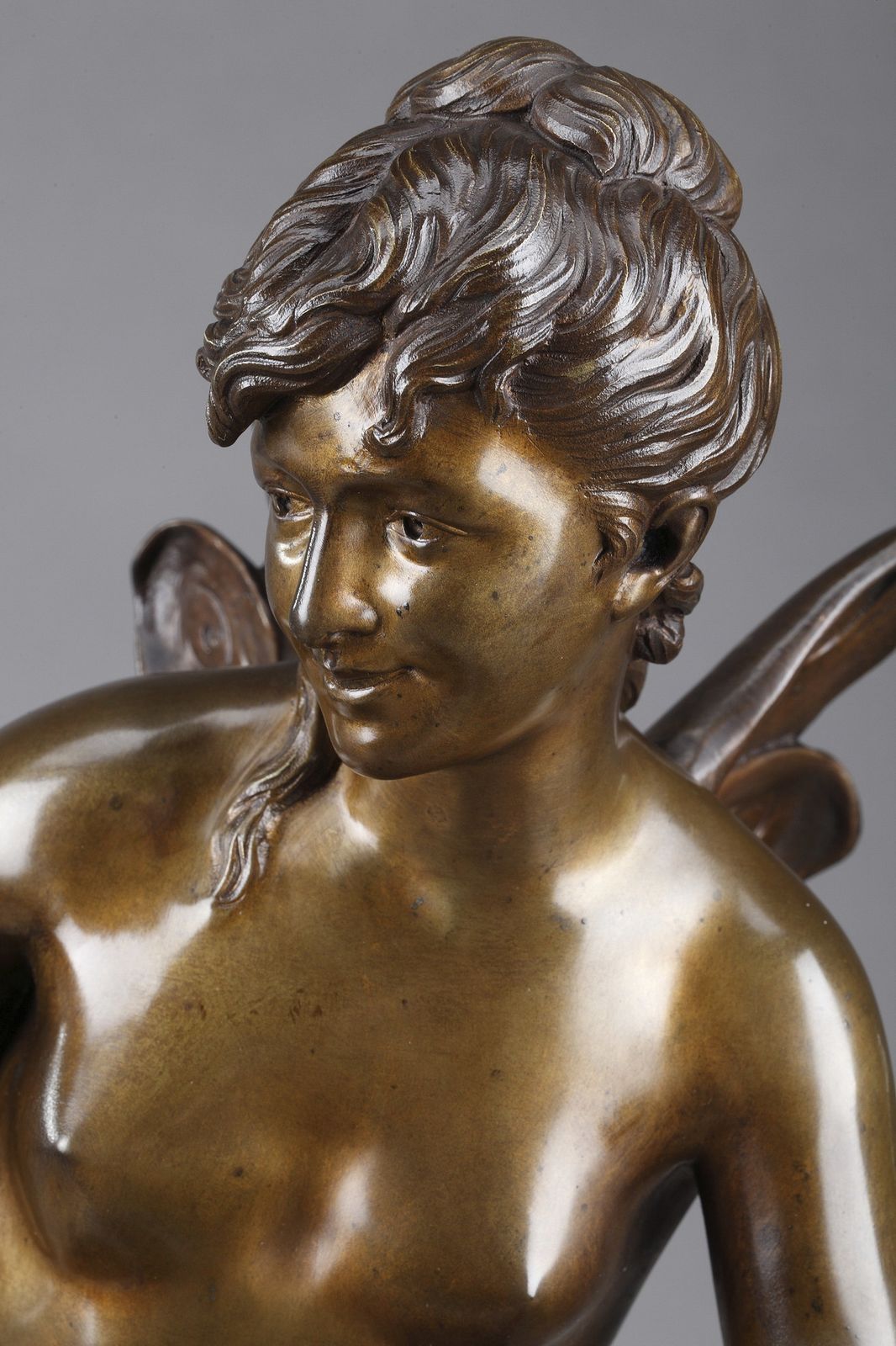 photo for sale Sculpture « Psyché et l'Amour », signée Jean Bulio