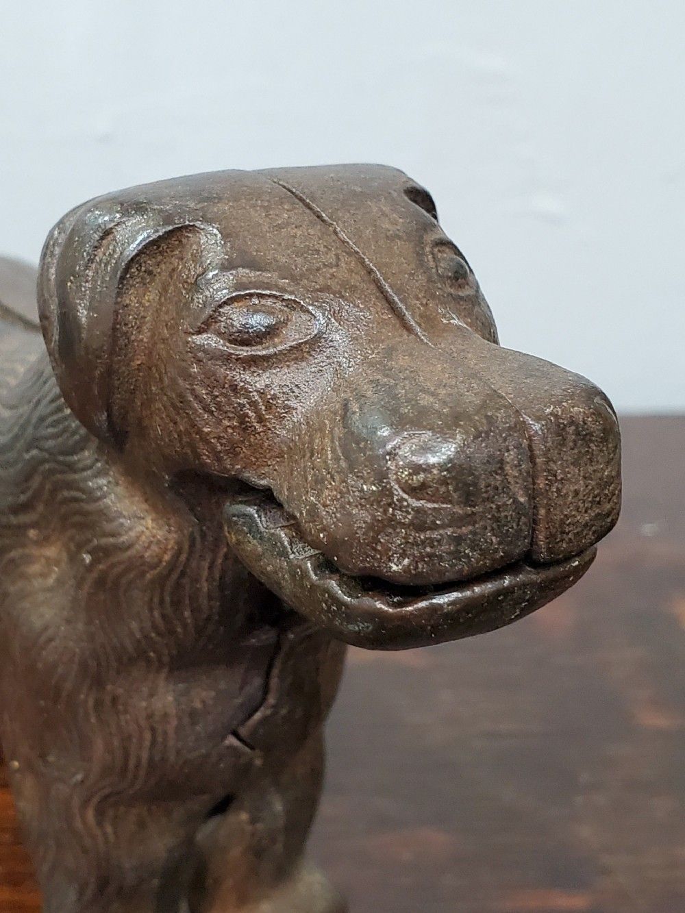 Victorian Cast Metal Nutcracker Dog C1880 photo for sale