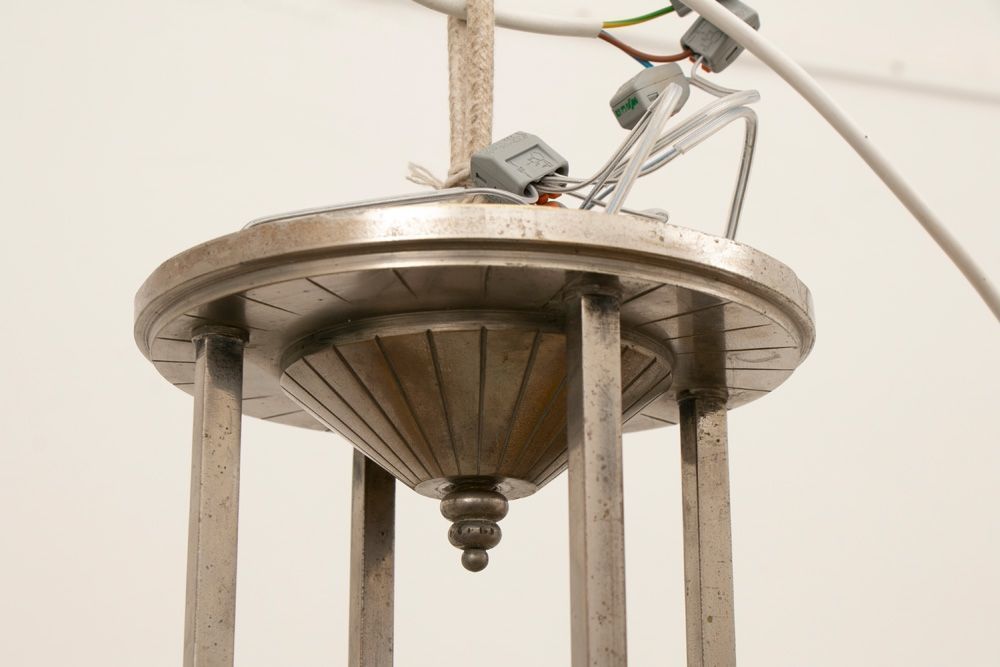 photo for sale French Modernist Art Deco Pendant Light C.1930