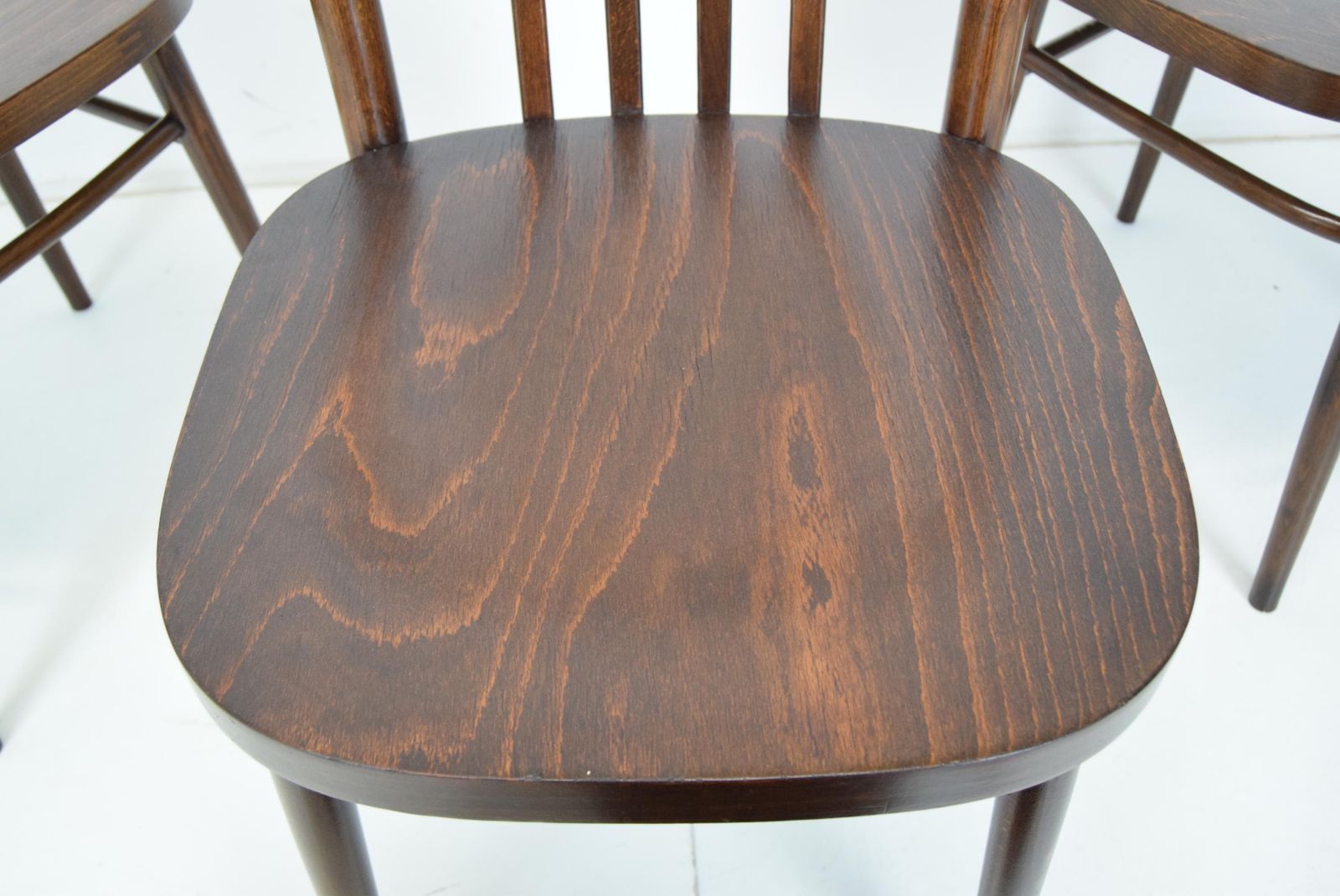 photo for sale Mid Century Set Of Three Chairs,Ton,1960's.
