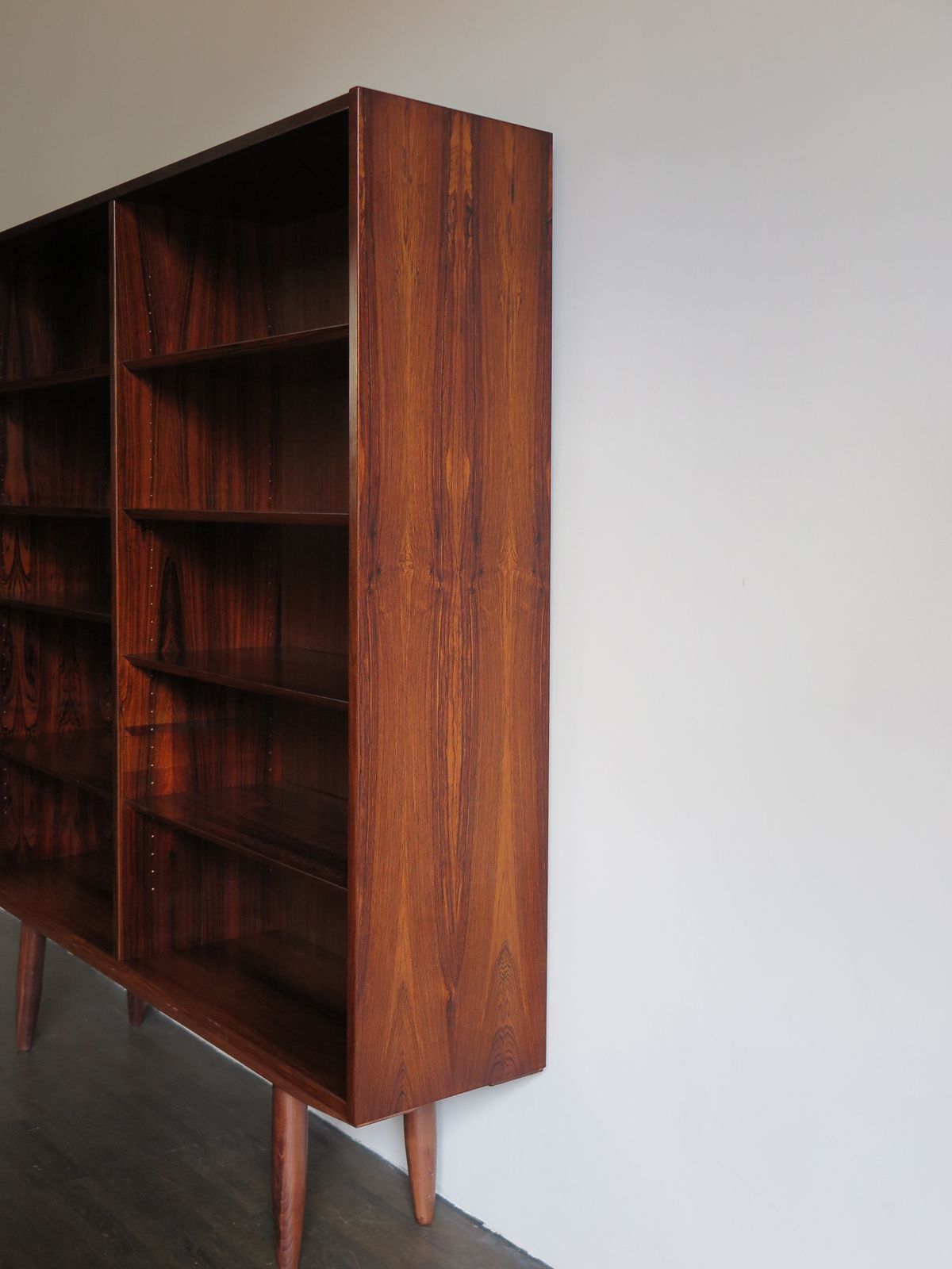 Scandinavian Dark Wood Bookcase Design Gunni Omann , 1960s photo Furniture
