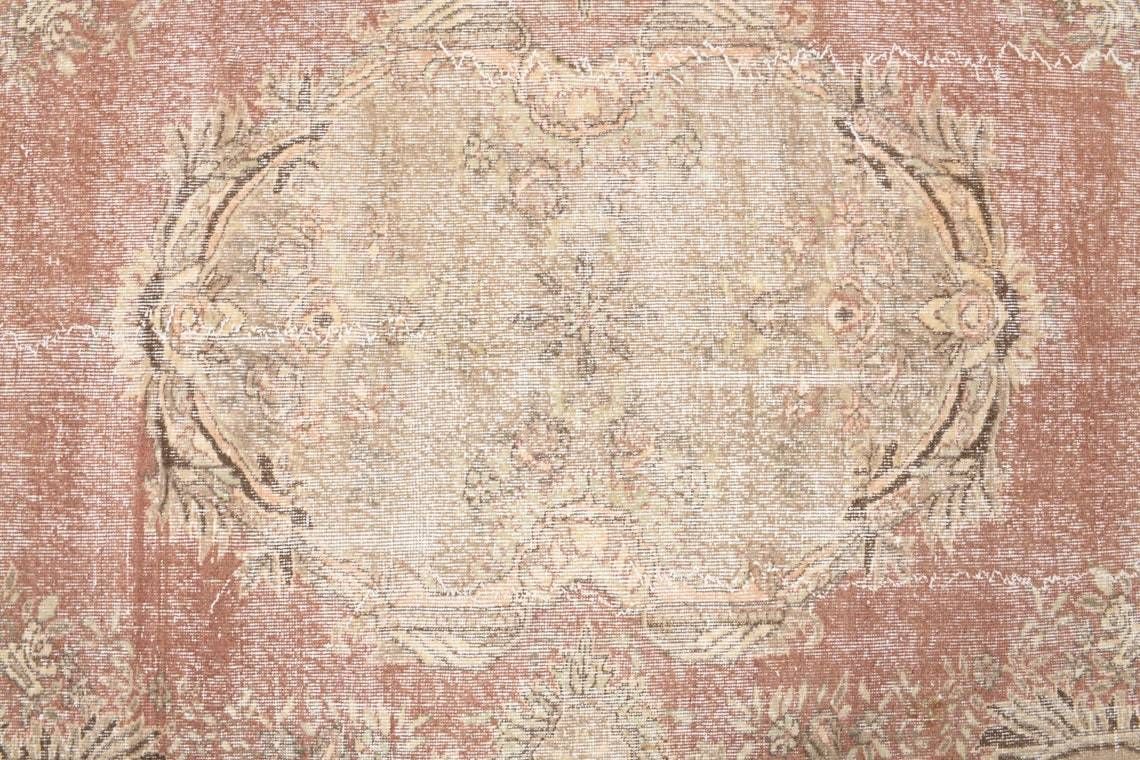 Original Antique Oushak Rug  Turkish Handmade Wool Rug  Farmhouse Decor  Ethnic Carpet  One Of A Kind  Made In Turkey  Area Rug photo Textiles