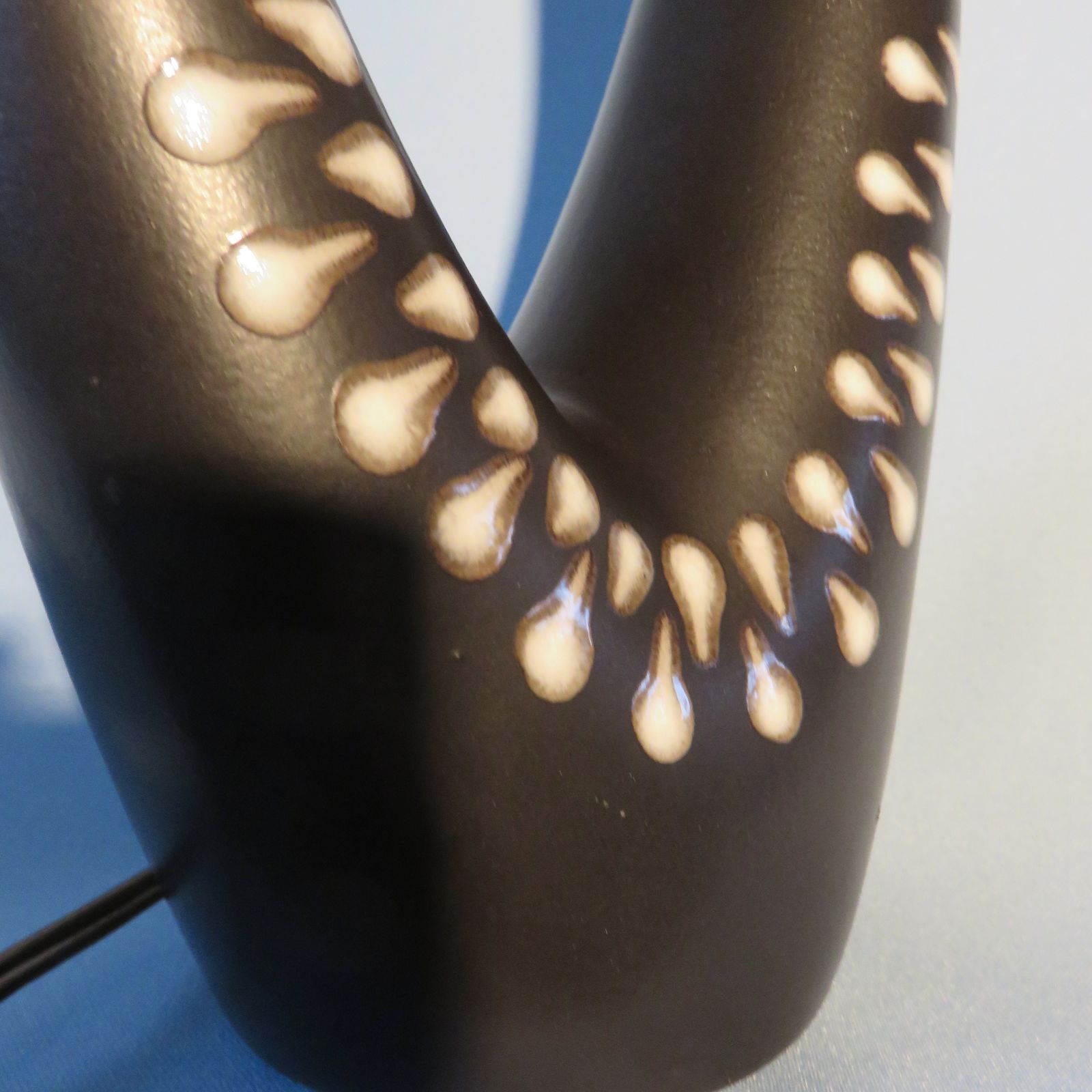 Stoneware Bedside Lamp With Two Asymmetrical Arms. Soholm. Denmark 1955 photo buy