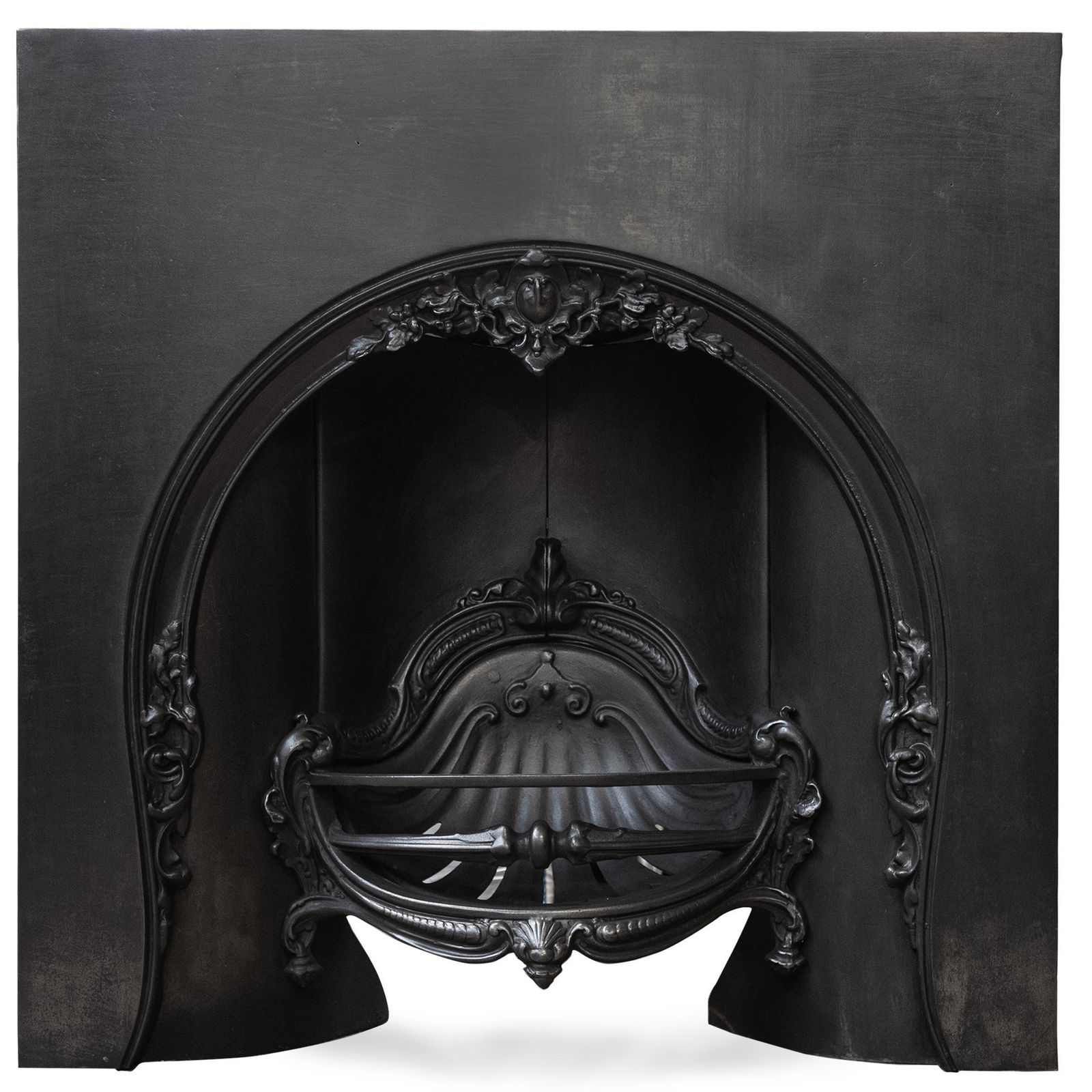 Ornate Reclaimed Victorian Style Cast Iron Insert