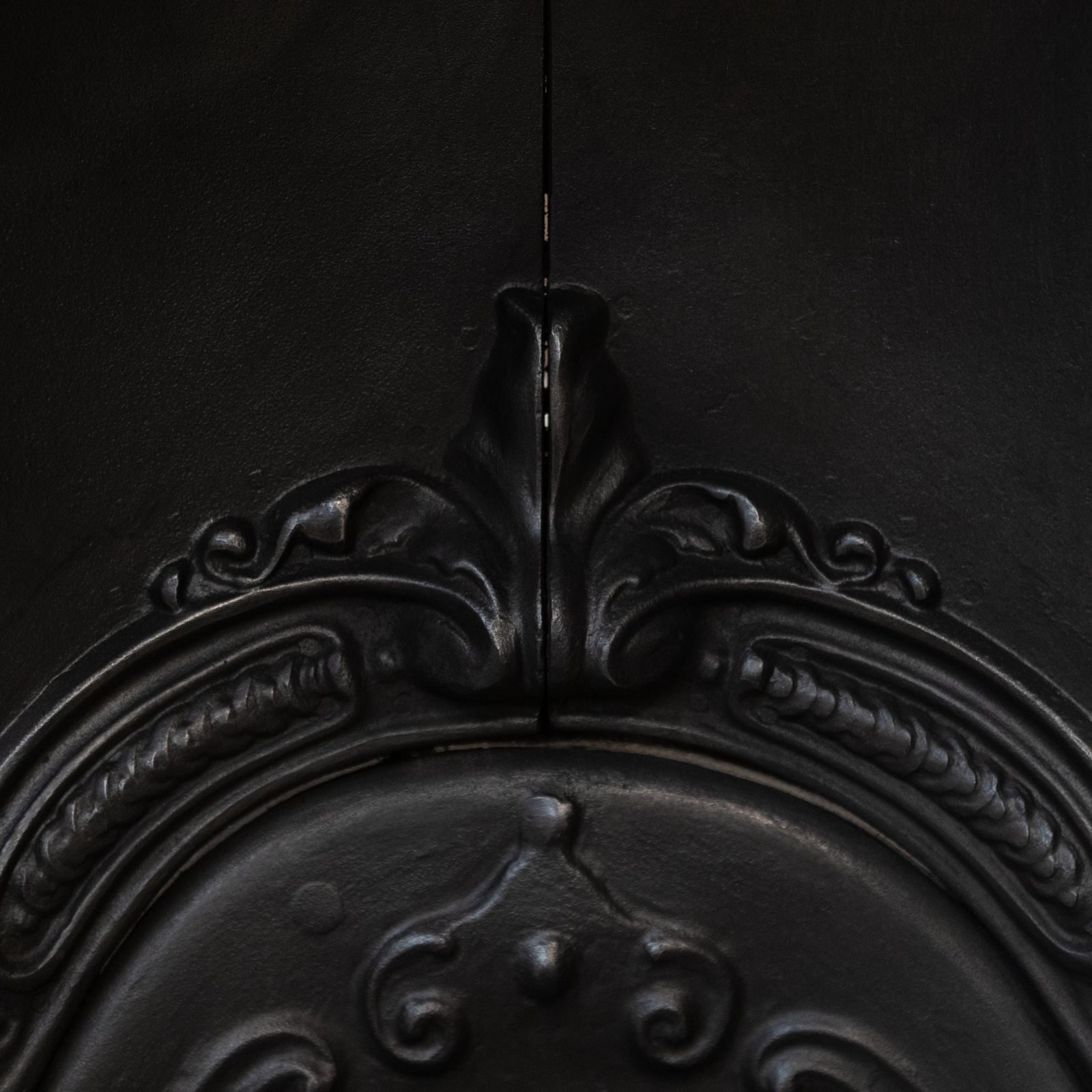 Ornate Reclaimed Victorian Style Cast Iron Insert photo furniture