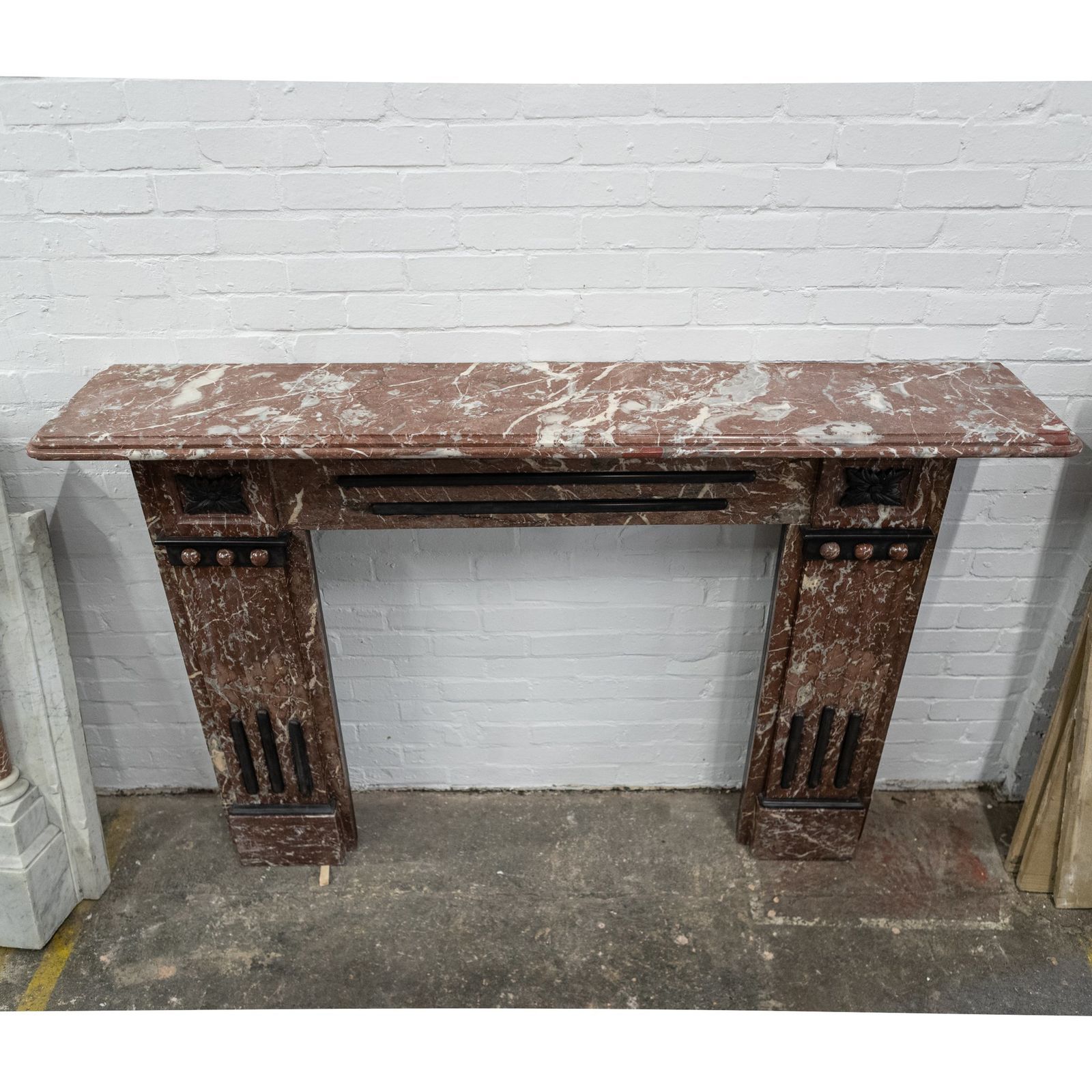 Home Fixtures Antique Edwardian Rouge Royal Red Marble Fireplace photo