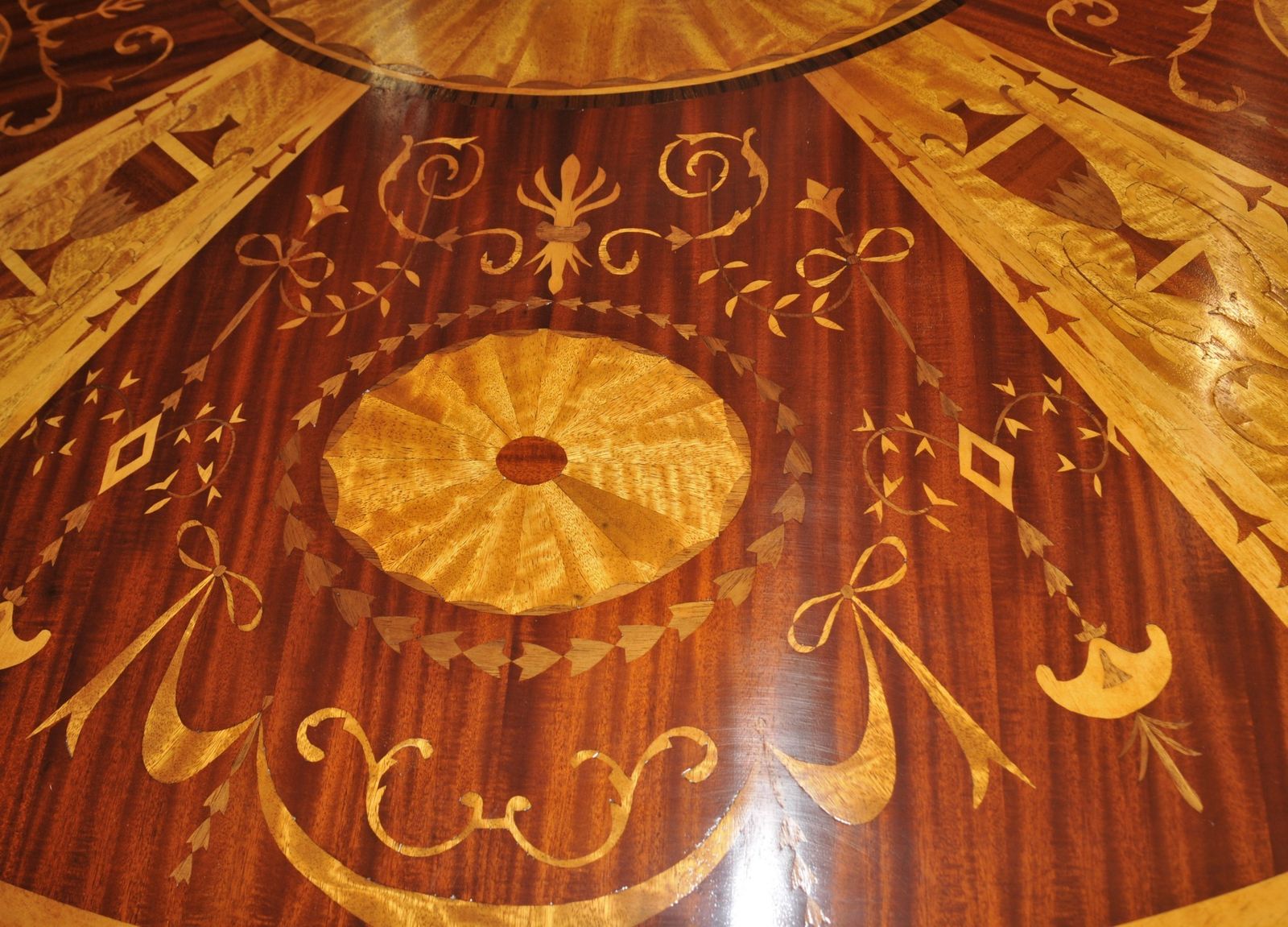 photo buy Pair Regency Inlaid Commodes Demi Lune Cabinets Marquetry Inlay