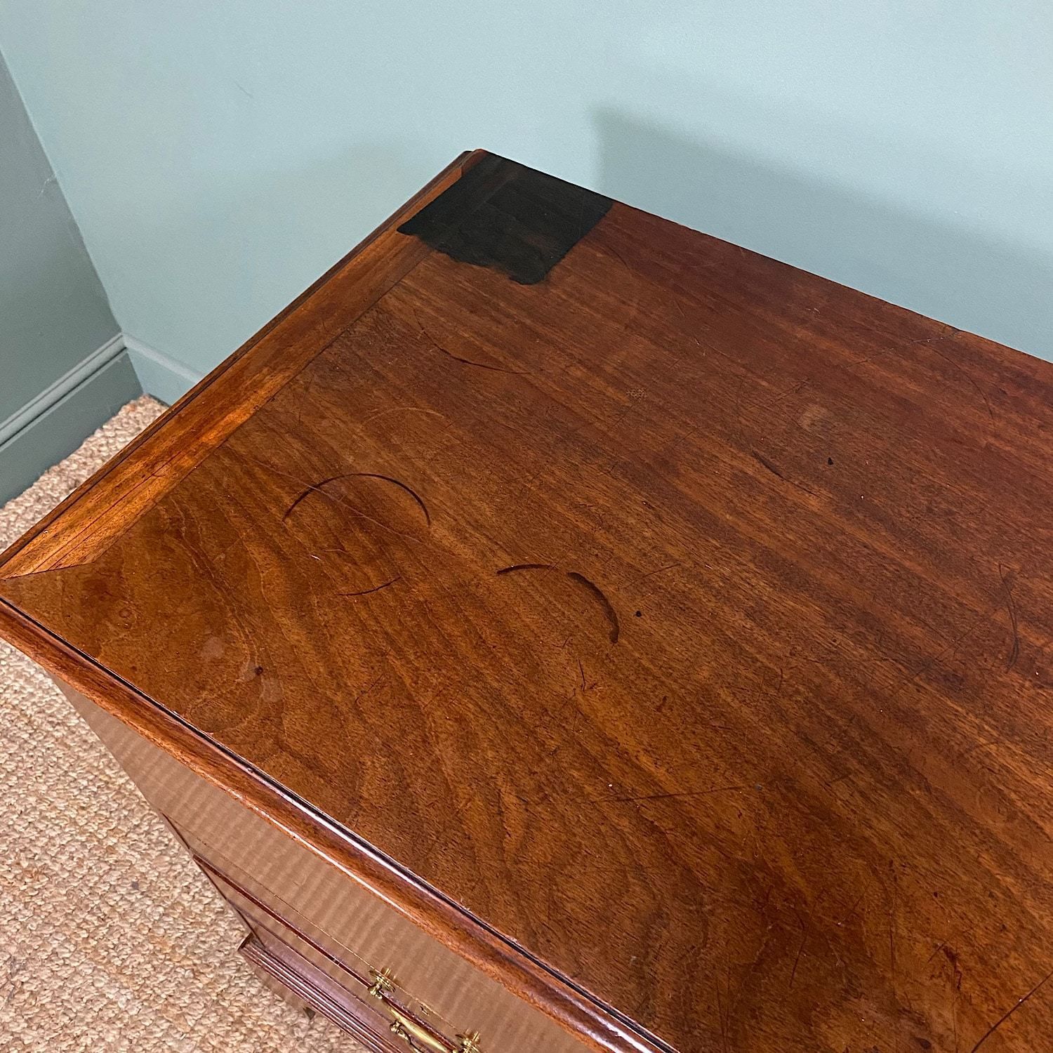 Spectacular Quality Georgian Mahogany Antique Chest photo for sale