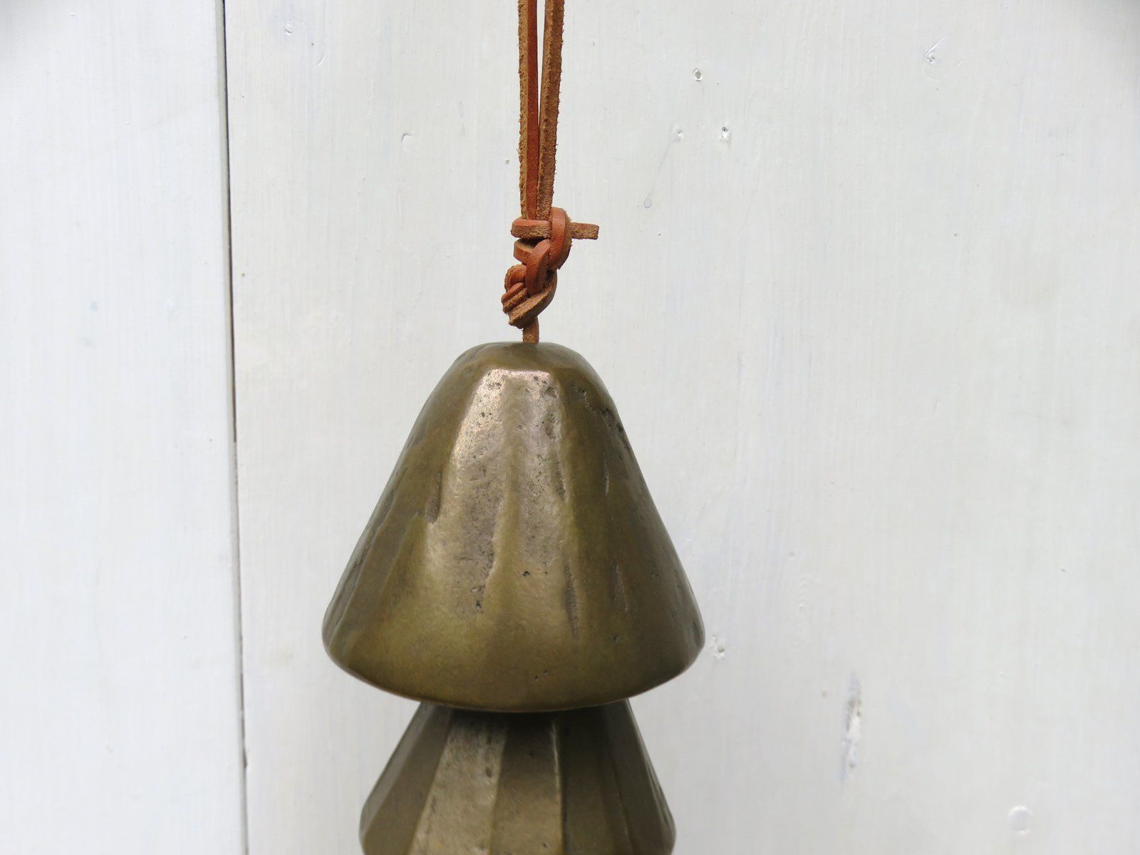 photo for sale Bronze & Leather Door Bell, 1970s