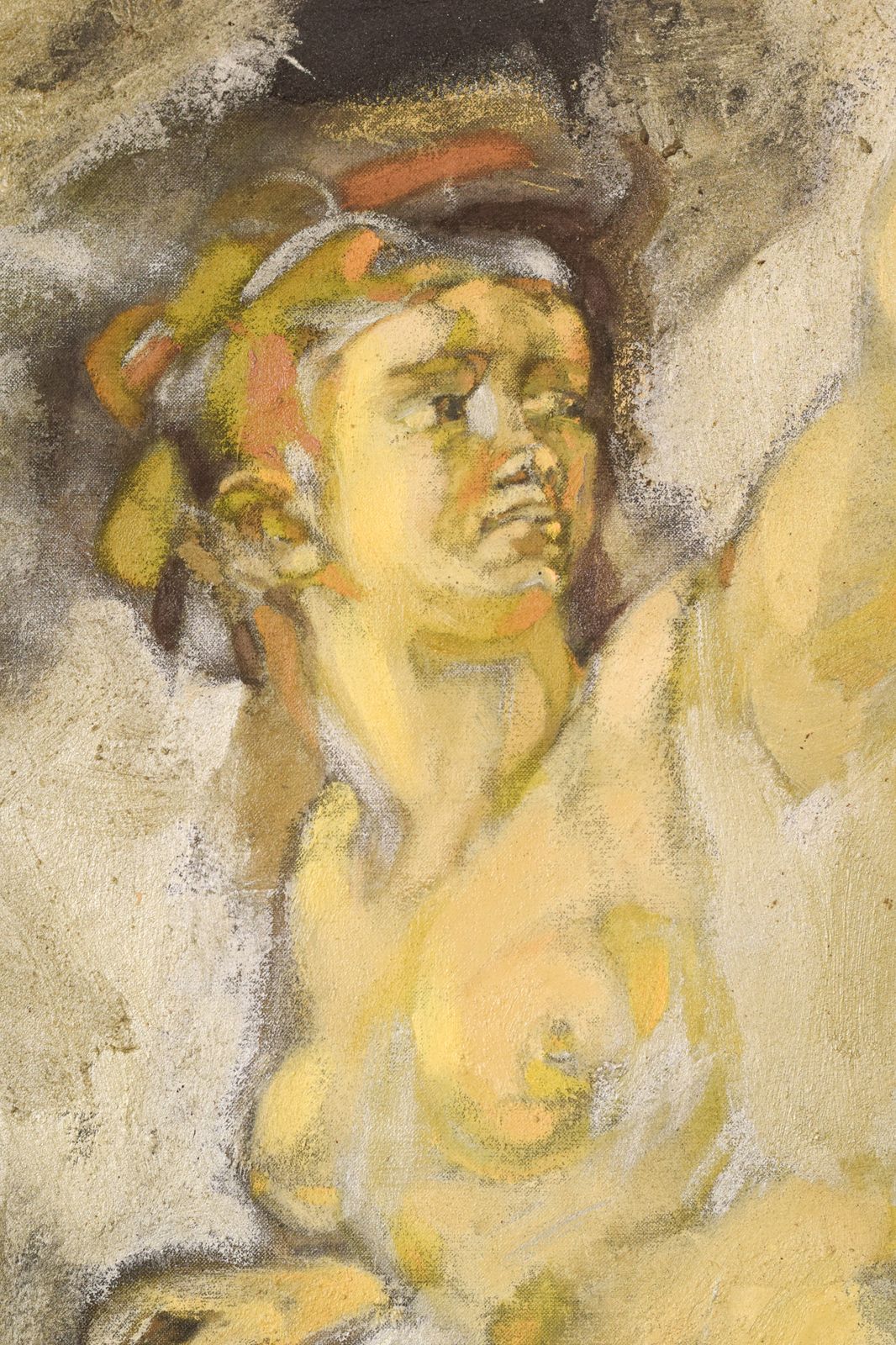 Vicente Vela – Twee Grote Figuratief Expressionistische Naaktstudies photo Kunst