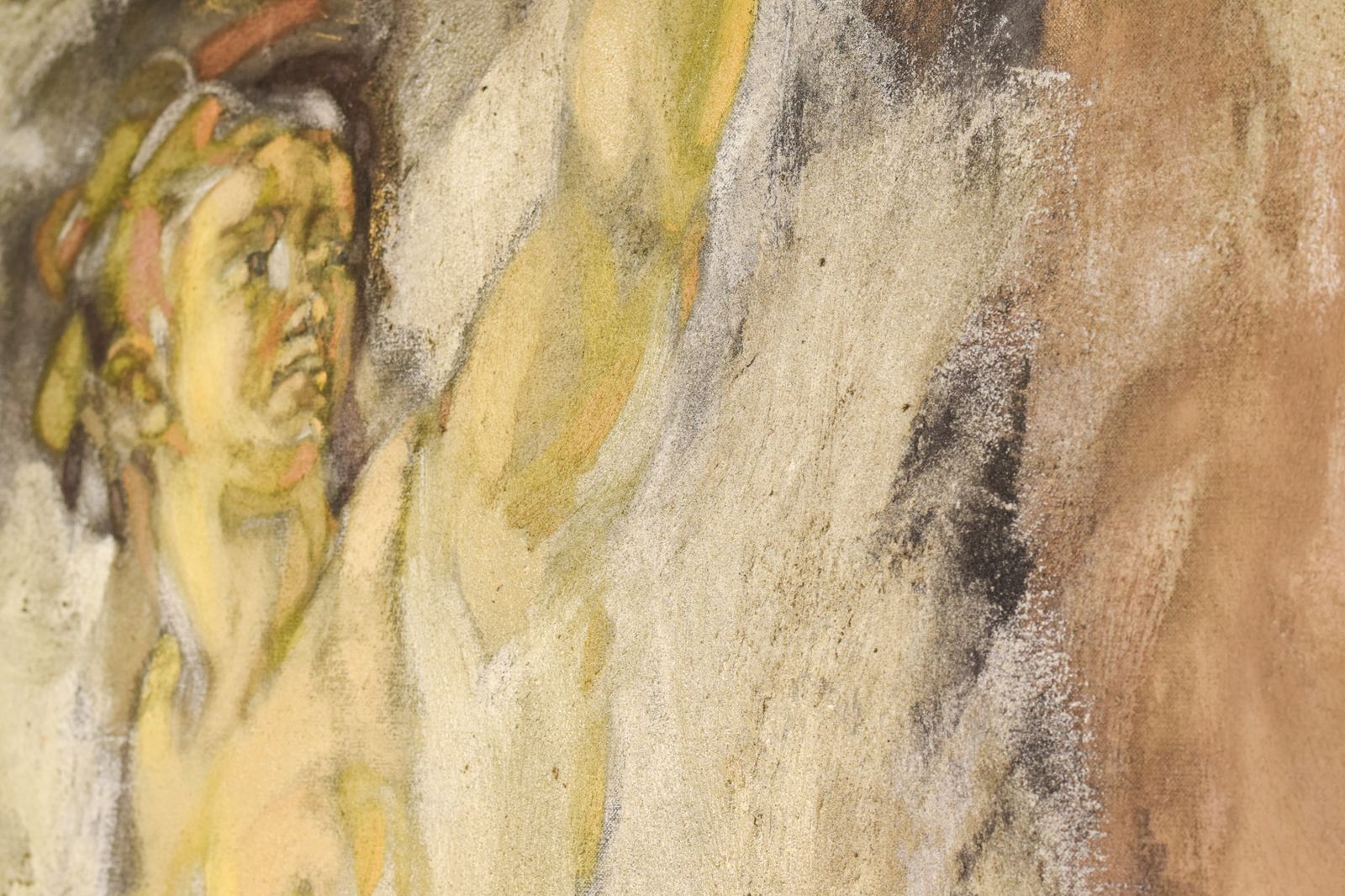 Kunst Vicente Vela – Twee Grote Figuratief Expressionistische Naaktstudies photo
