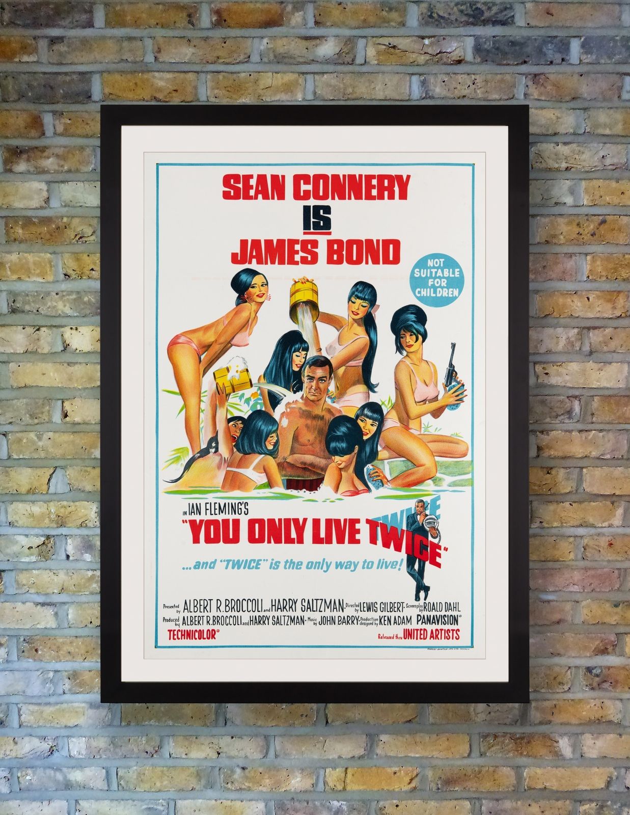 James Bond 'You Only Live Twice' Original Vintage Film Poster, Australian, 1967 photo furniture