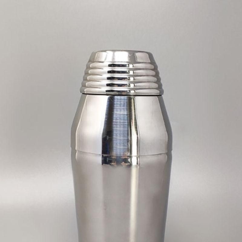 1970s Astonishing Cocktail Shaker By Guy Degrenne In Stainless Steel. Made In France photo 294.0