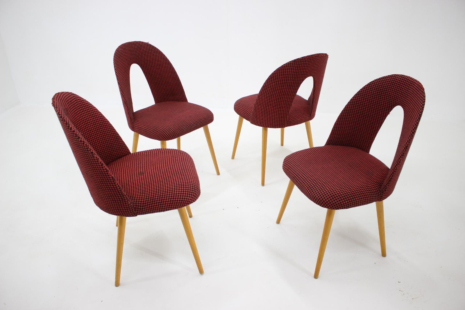 1960s Antonin Suman Set Of Four Dining Chairs, Czechoslovakia photo buy