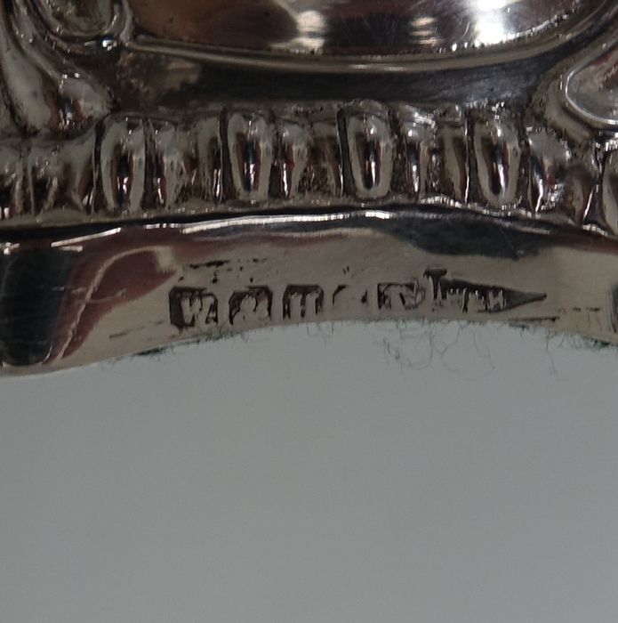 19th Century Antique Victorian Silverplated Pair Of Candlesticks Walker & Hall photo vintage
