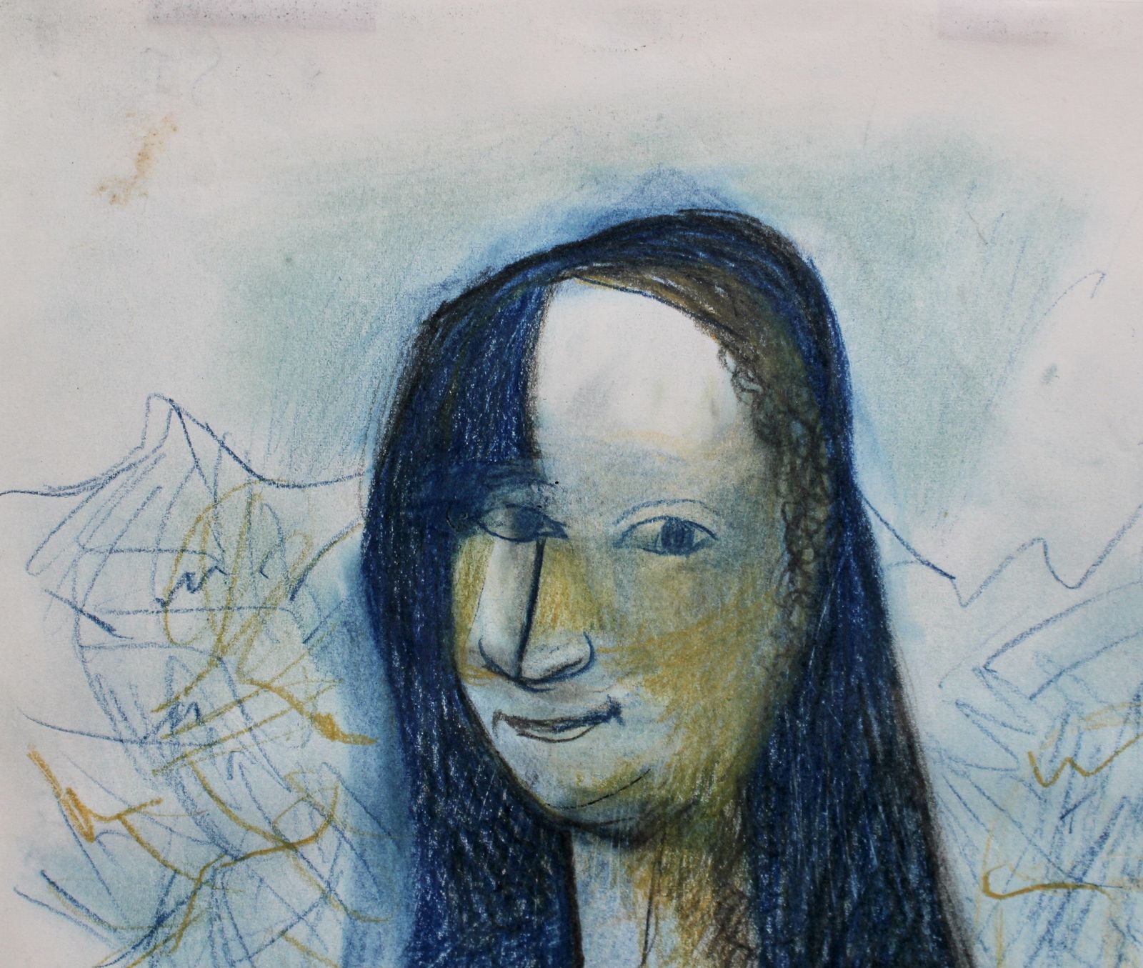 Portrait Of Smiling Woman' By Raymond Debiève (Circa 1970s) photo Art