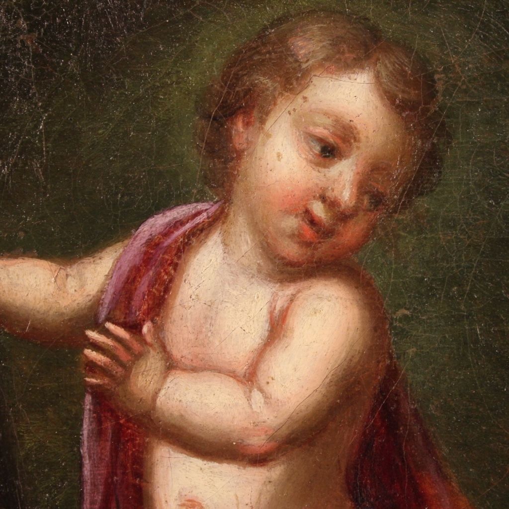 Painting Game Of Cherubs From The Early 19th Century photo 3250.0
