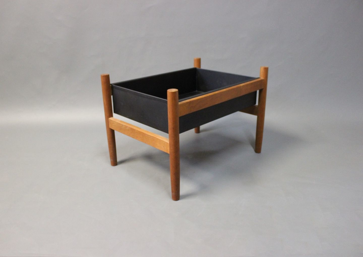 Flowerpot In Teak And Of Danish Design From The 1960s.