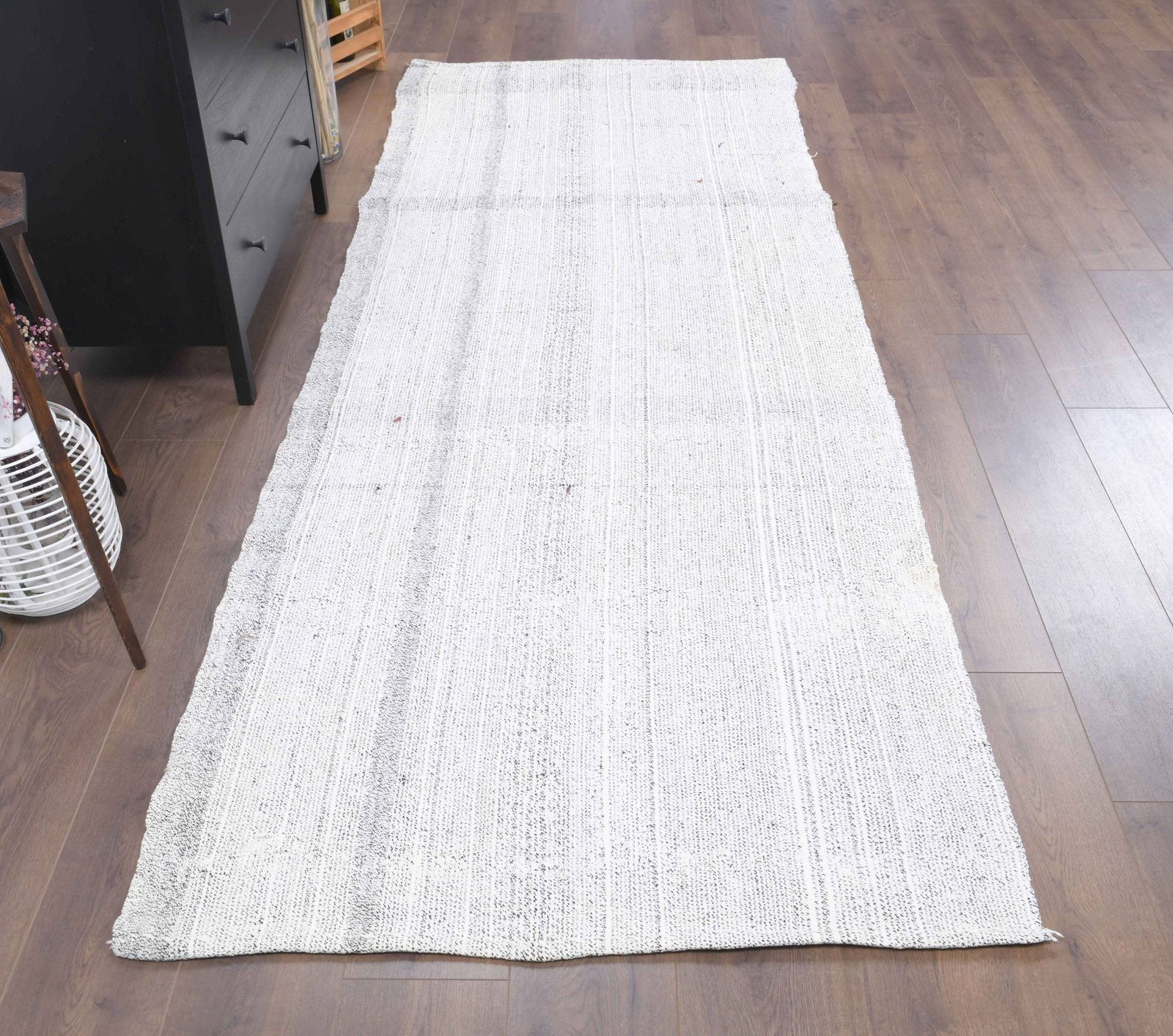 Turkish Kilim Runner Rug, Oushak Handmade Wool Flatweave, Boho Decor Rugs, Farmhouse Decor, One Of A Kind, Bohemian Carpet