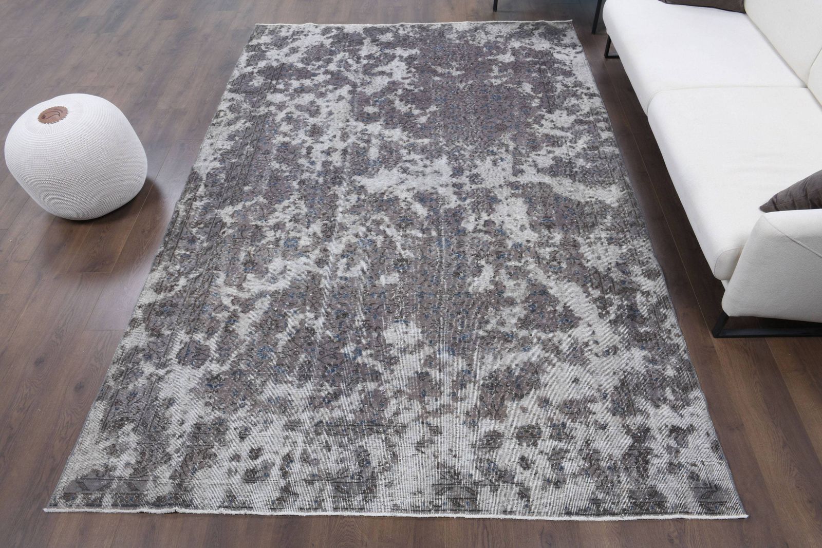 photo for sale Antique Oriental Turkish Distressed Carpet, Oushak Handmade Wool Rug, Gray Neutral Area Rugs, Farmhouse Decor, One Of A Kind