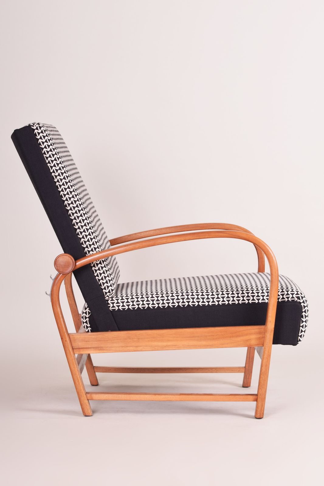 Art Deco Reclining Chair Made In 1930s Germany By Thonet. Restored Matte Finish photo Furniture