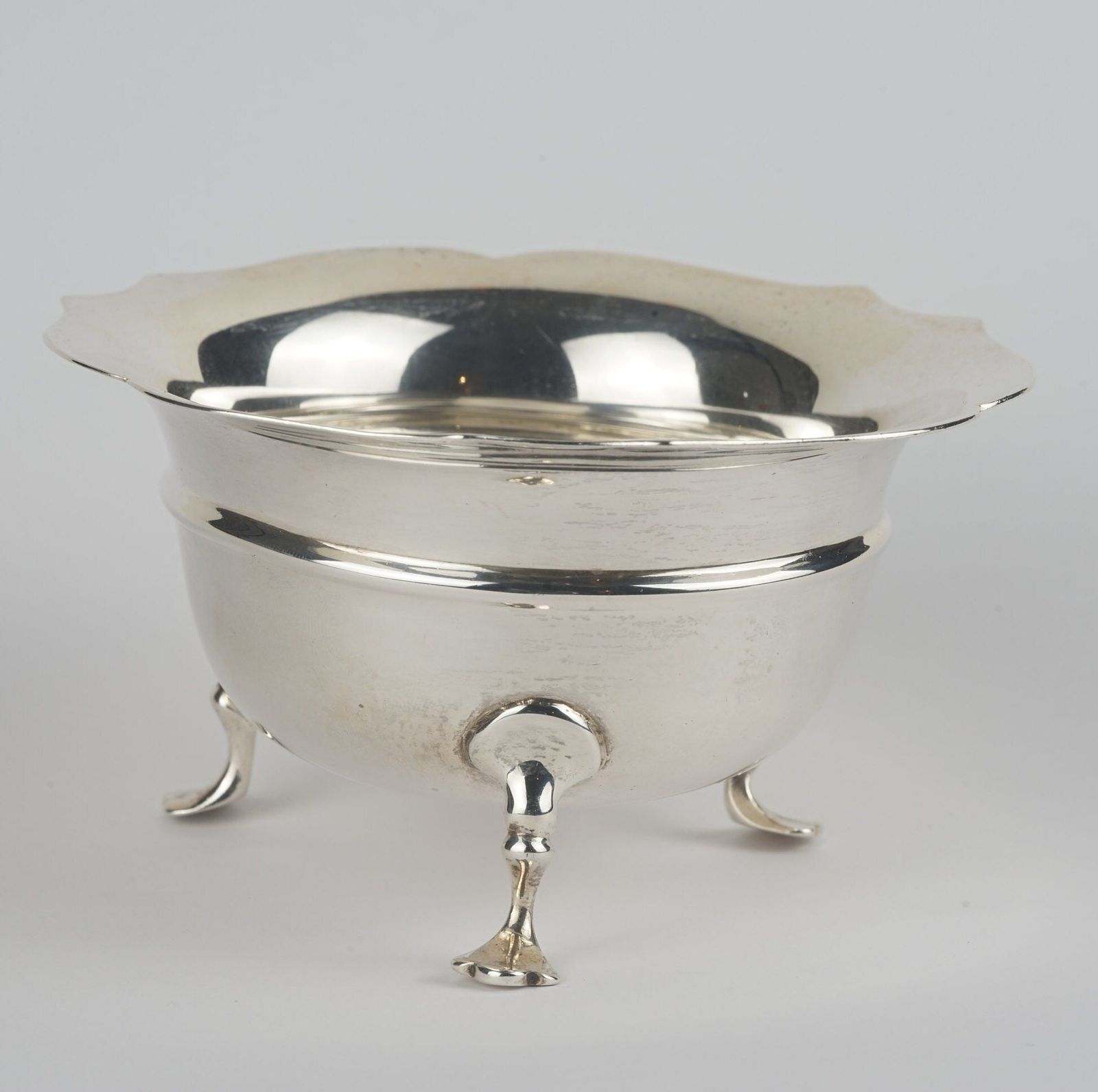Antique Silver Bowl, Sweat Meat Dish Hallmarked 1909 photo furniture