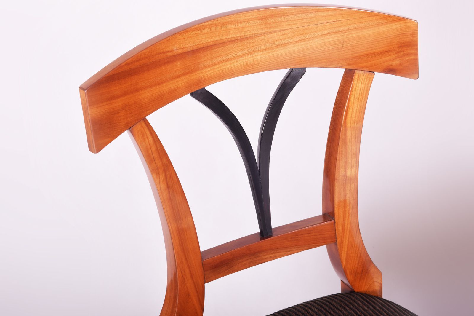 Pair Of 19th Century Biedermeier Dining Chairs Made In 1930s Czechia. photo vinterior