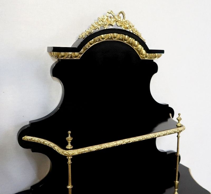Small Lady's Desk In Blackened Pear, Napoleon III Period   Mid 19th Century photo vintage