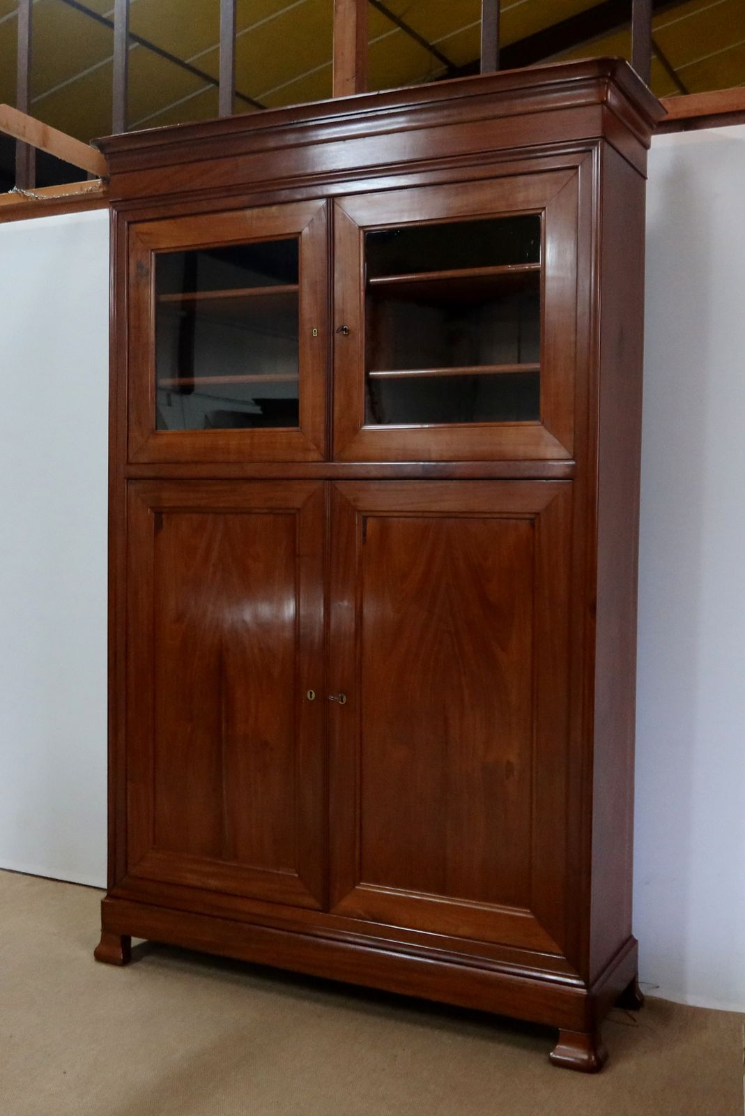 Important Mahogany Four Door Cabinet   2nd Part Of The 19th Century photo Furniture
