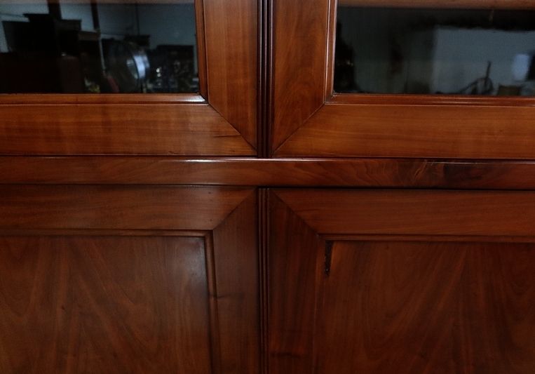 Important Mahogany Four Door Cabinet   2nd Part Of The 19th Century photo vintage