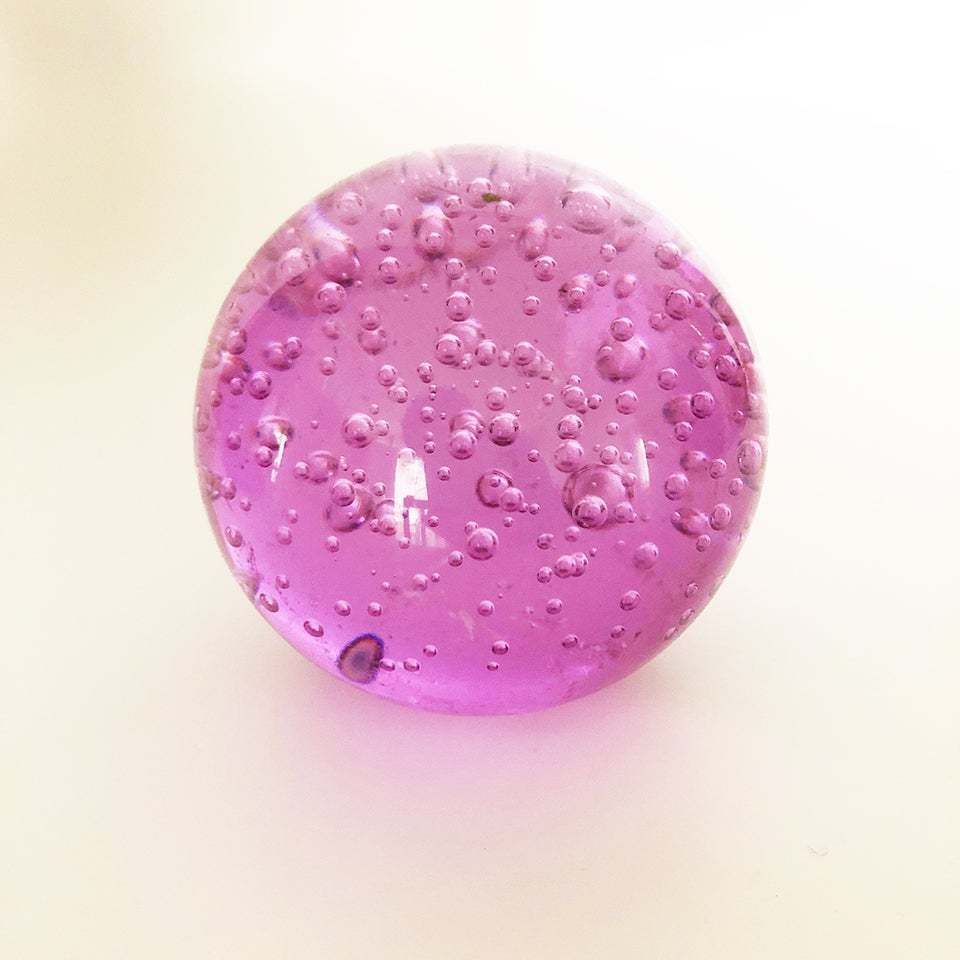 Murano Blue Vase And Purple Sphere Paperweight Vintage 1970  Art photo Home Decor