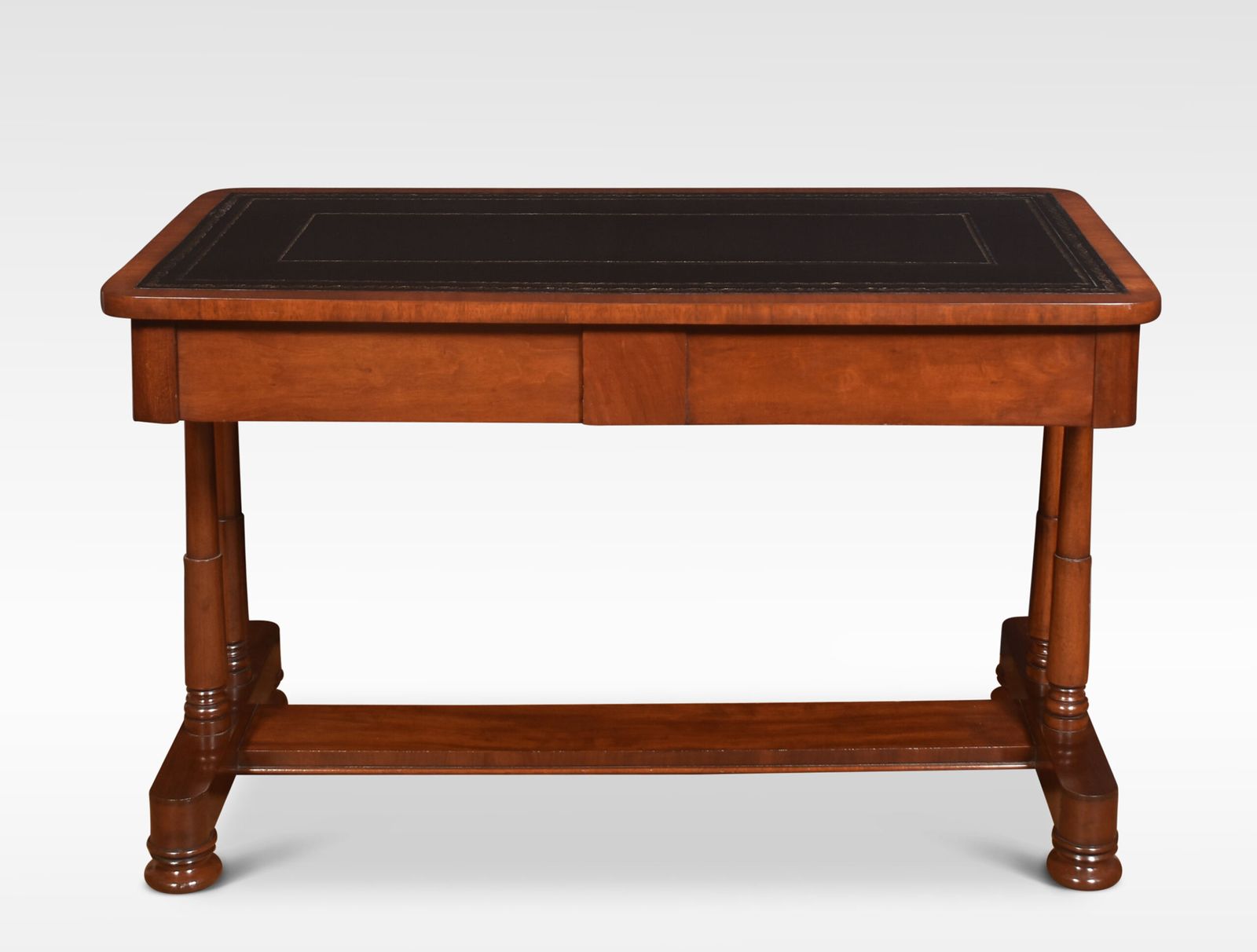 Mahogany Two Drawer Writing Table photo vintage