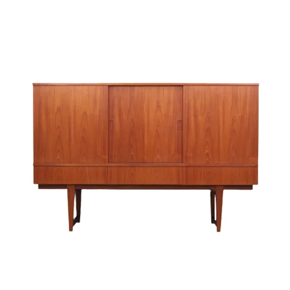 Teak Highboard, Danish Design, 1960s, Production: Denmark