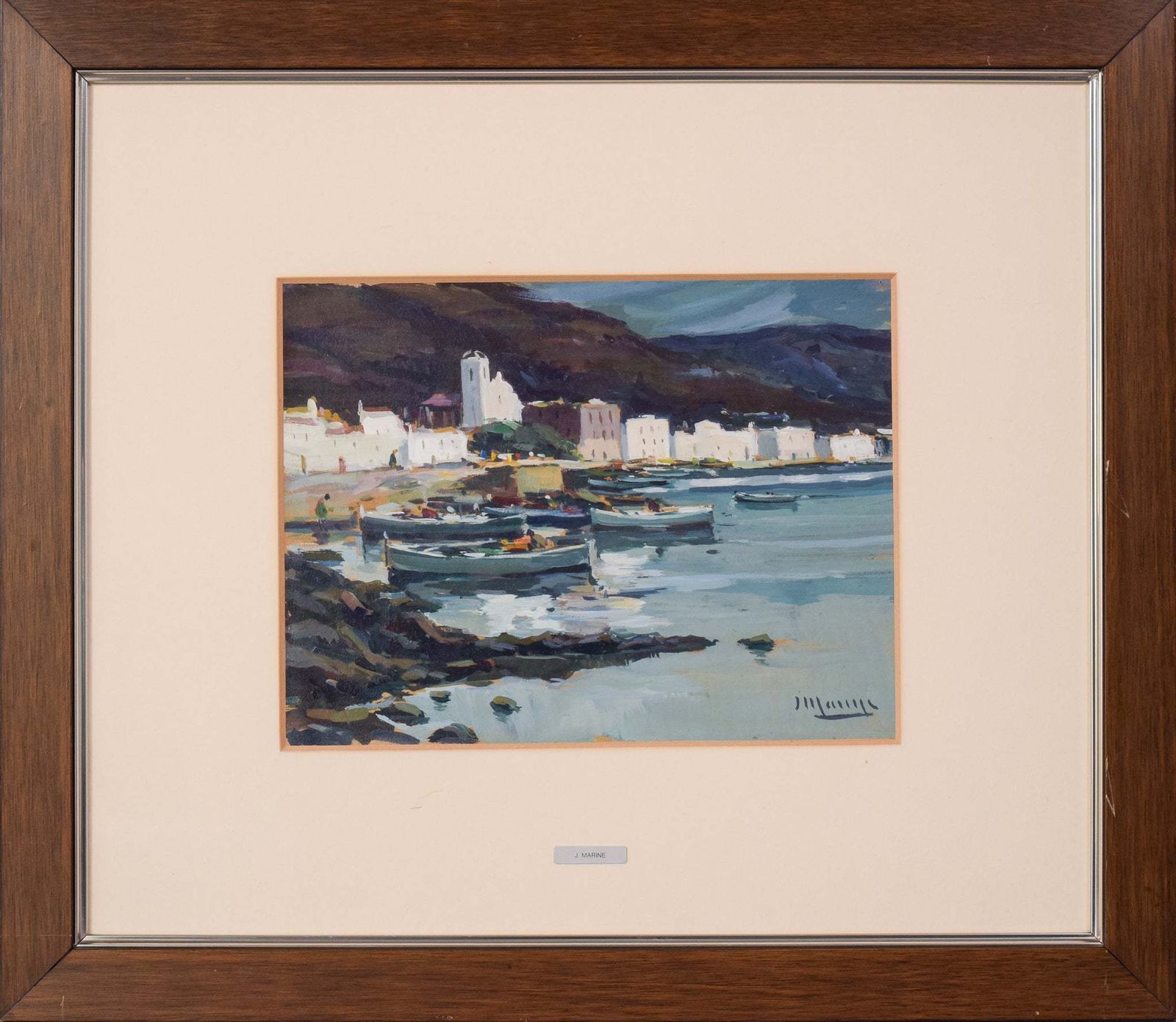 Jaume Mariné I Albamonte   Coastal Seascape Of Cadaques photo furniture