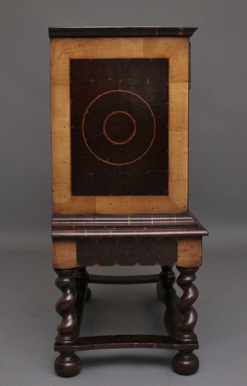 Early 20th Century Laburnam Oyster Chest On Stand In The Style Of William & Mary photo 3550.0