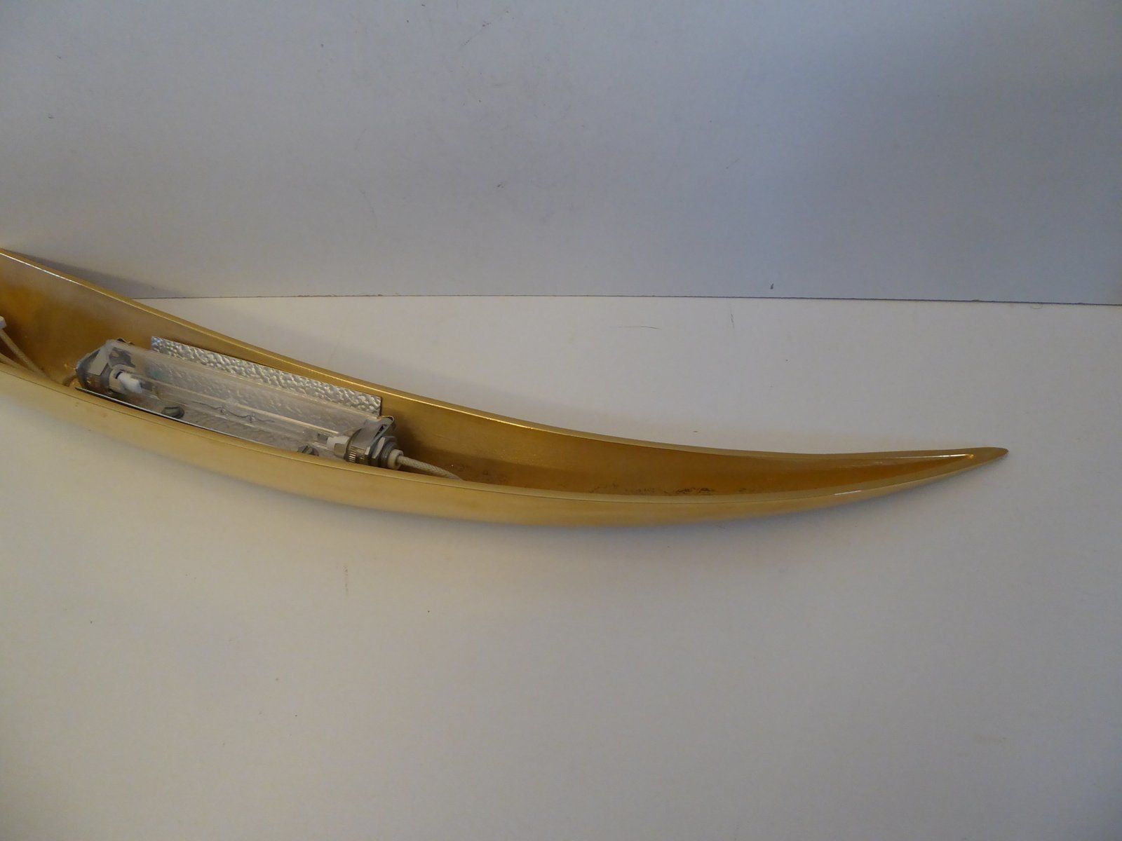 photo furniture Table Lamp + Sconce Richard Derquet Lucien Gau France Antilope Large Format, 1980s, Set Of 2