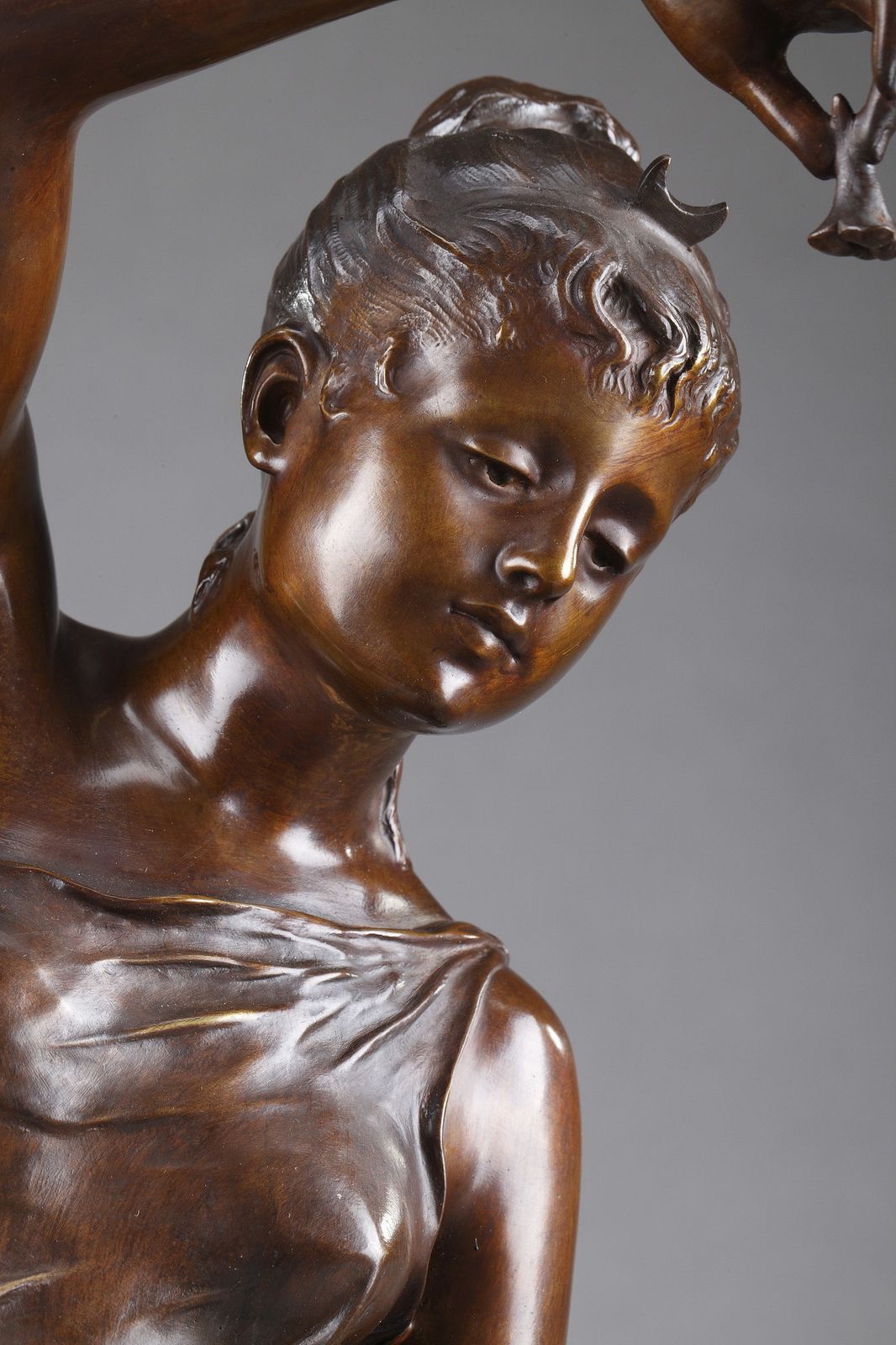photo for sale Bronzen sculptuur, "Diana's Nimf" naar Lucie Signoret Ledieu