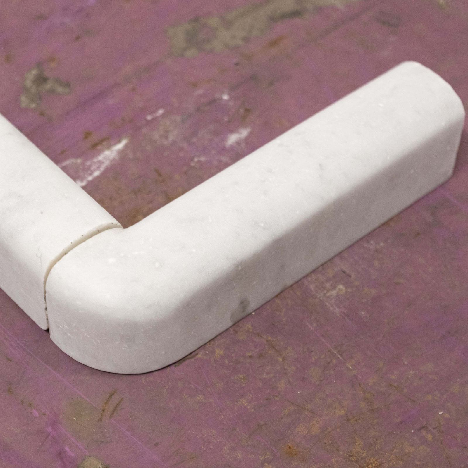 Antique Carrara Marble Fender | Fireplace Curb Fender photo vinterior