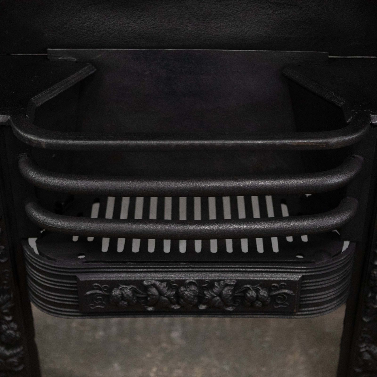 Home Fixtures Antique Ornate Georgian Cast Iron Hob Grate Insert photo