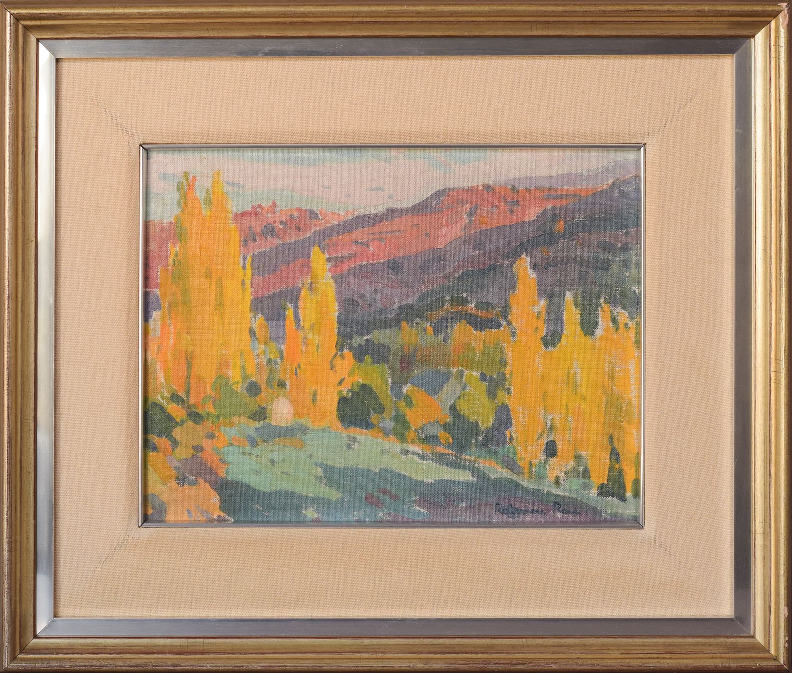 Raimon Roca Ricart. (1917–2013) Golden Light. "Martinet, La Cerdanya" photo furniture