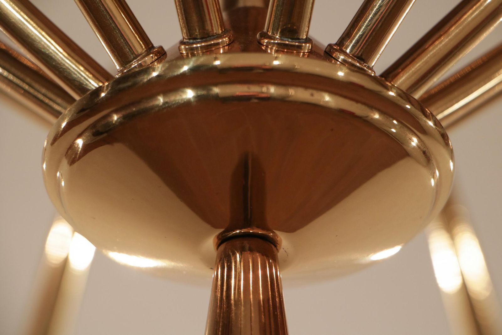 Lighting Italian Mid Century Modern Torlasco Chandelier, Model 342, Lumi Milano, 1950s photo