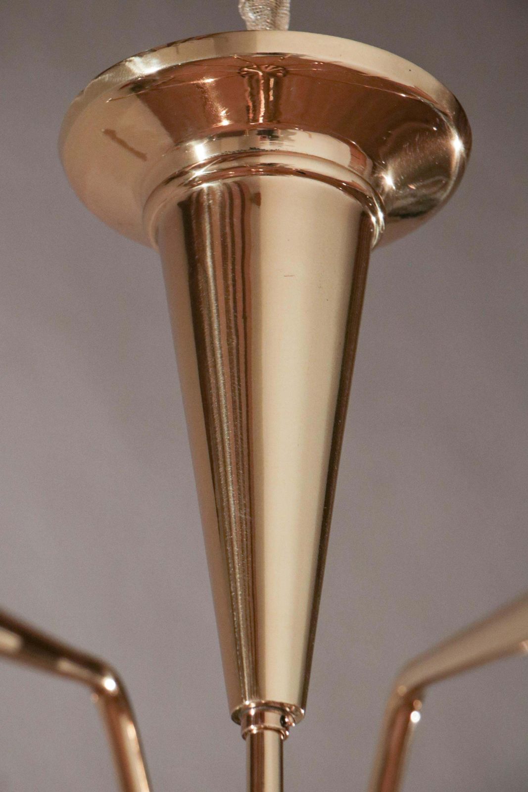 photo buy Italian Mid Century Modern Torlasco Chandelier, Model 342, Lumi Milano, 1950s