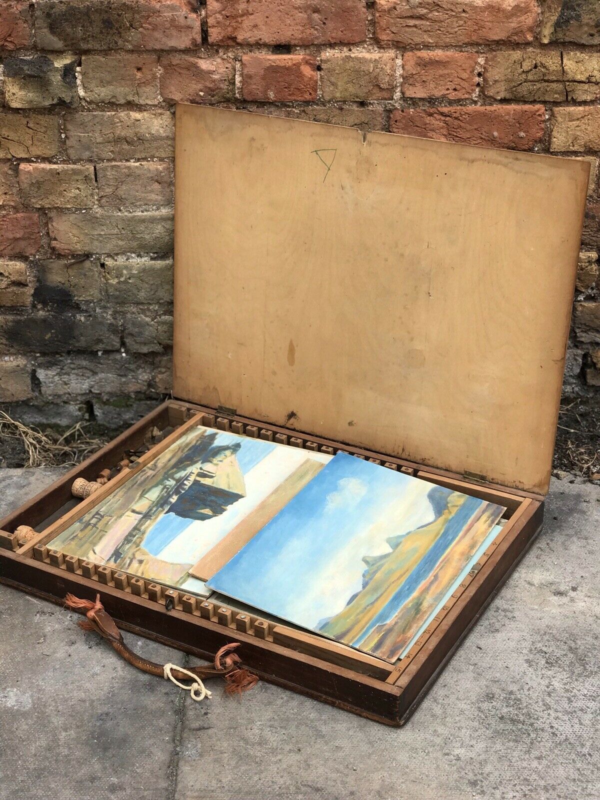 Collection Of Works By Richard Sherrin Royal Academy 1930 36 Including Carrycase photo vintage