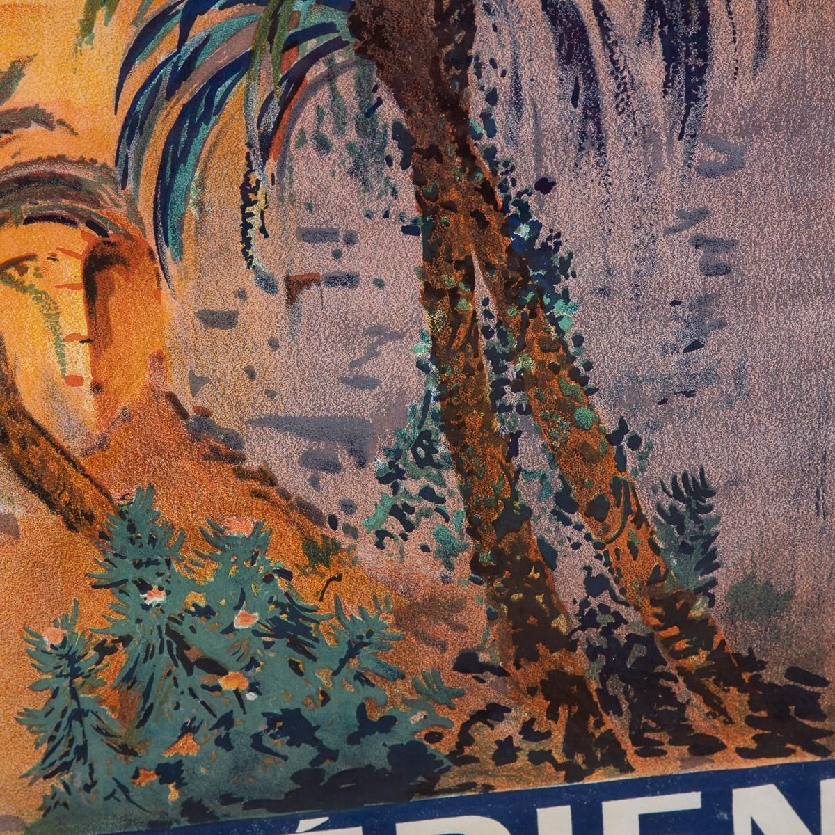 Travel Advertising Poster For Algeria State Railways Morocco, Figuig, C.1926 photo vintage