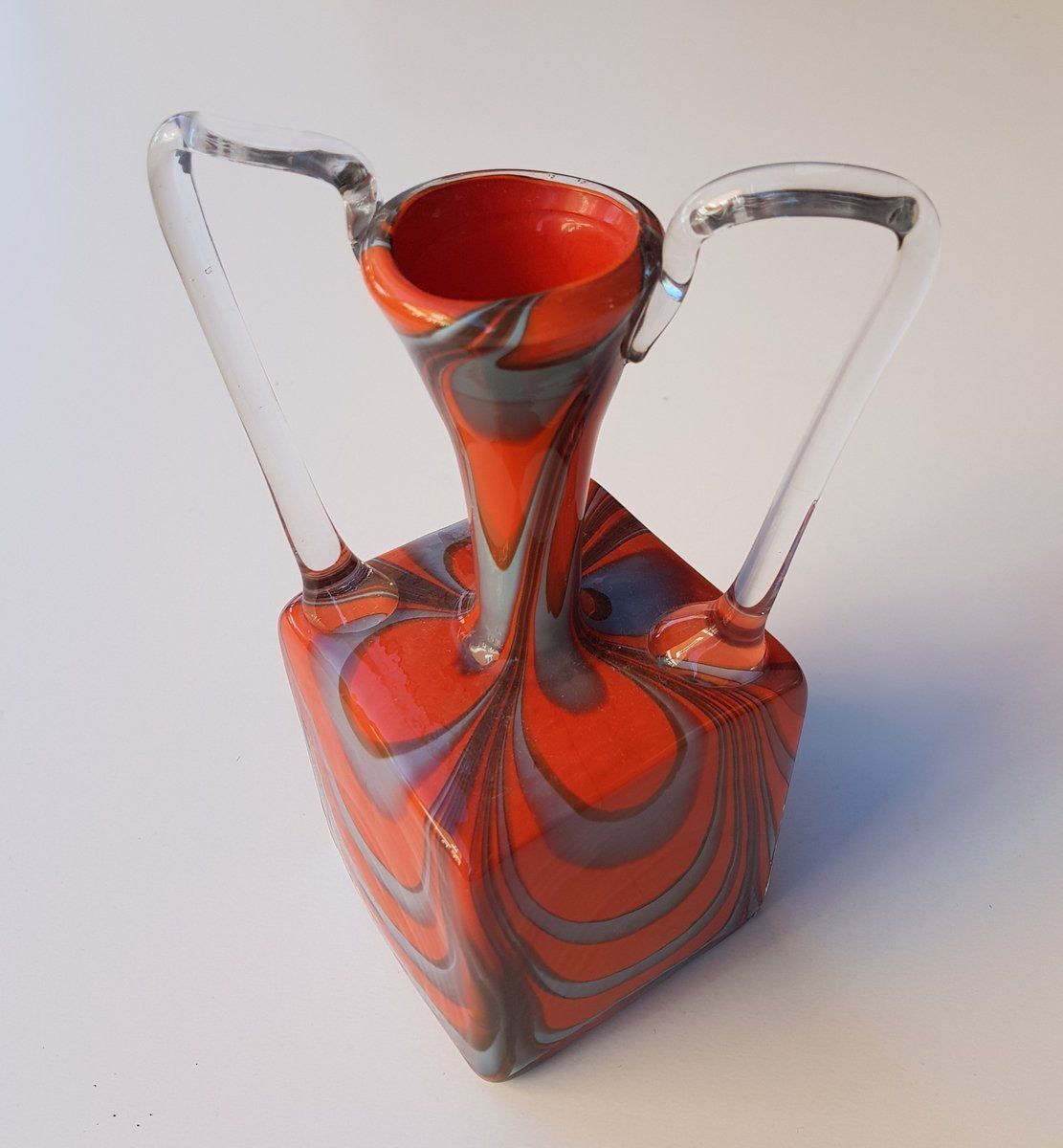 Murano Glass Vase By Carlo Moretti, 1970s photo for sale