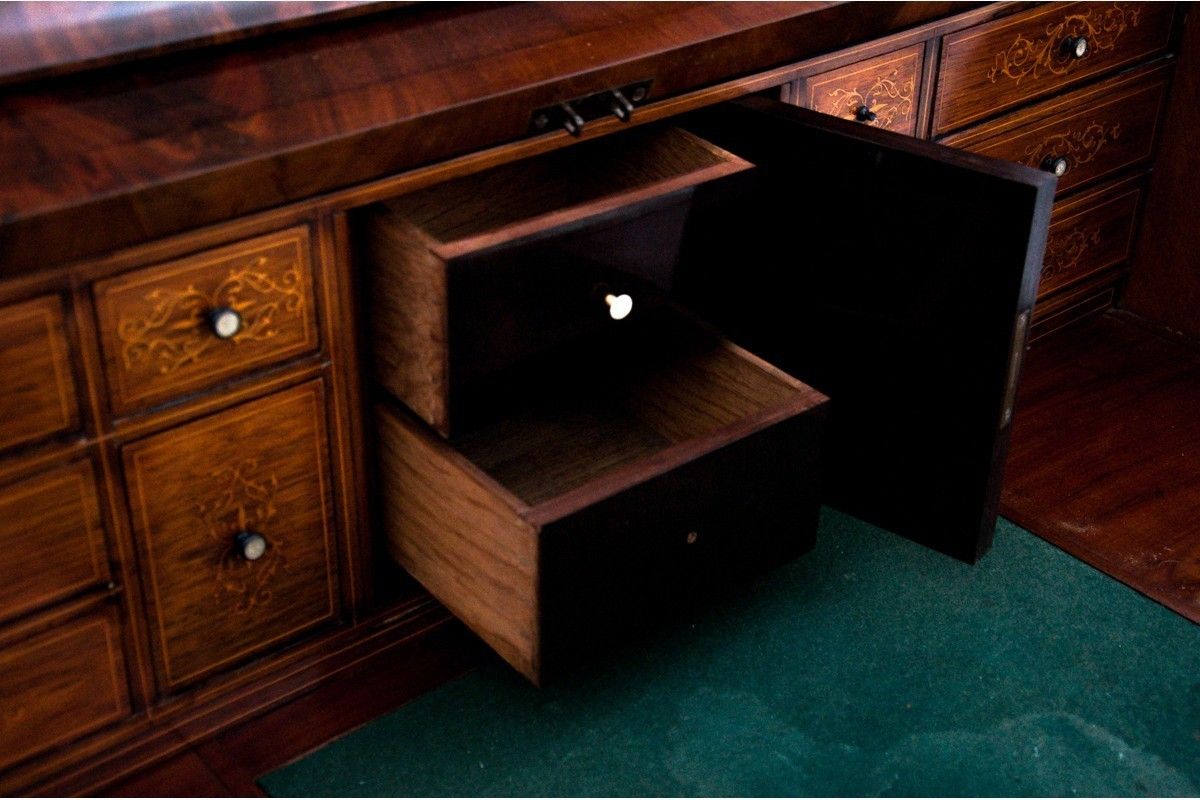 photo furniture Antique Secretary, Northern Europe, Mid 19th Century.