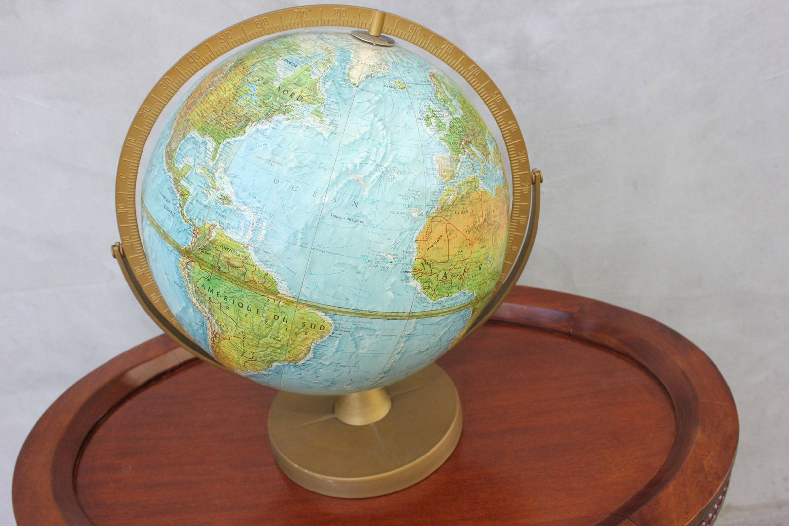 World Earth Desktop Globe Geographic Sphere Map Metal Base Library Office, 360 Degree Rotary, Classroom Decor. photo 107.0