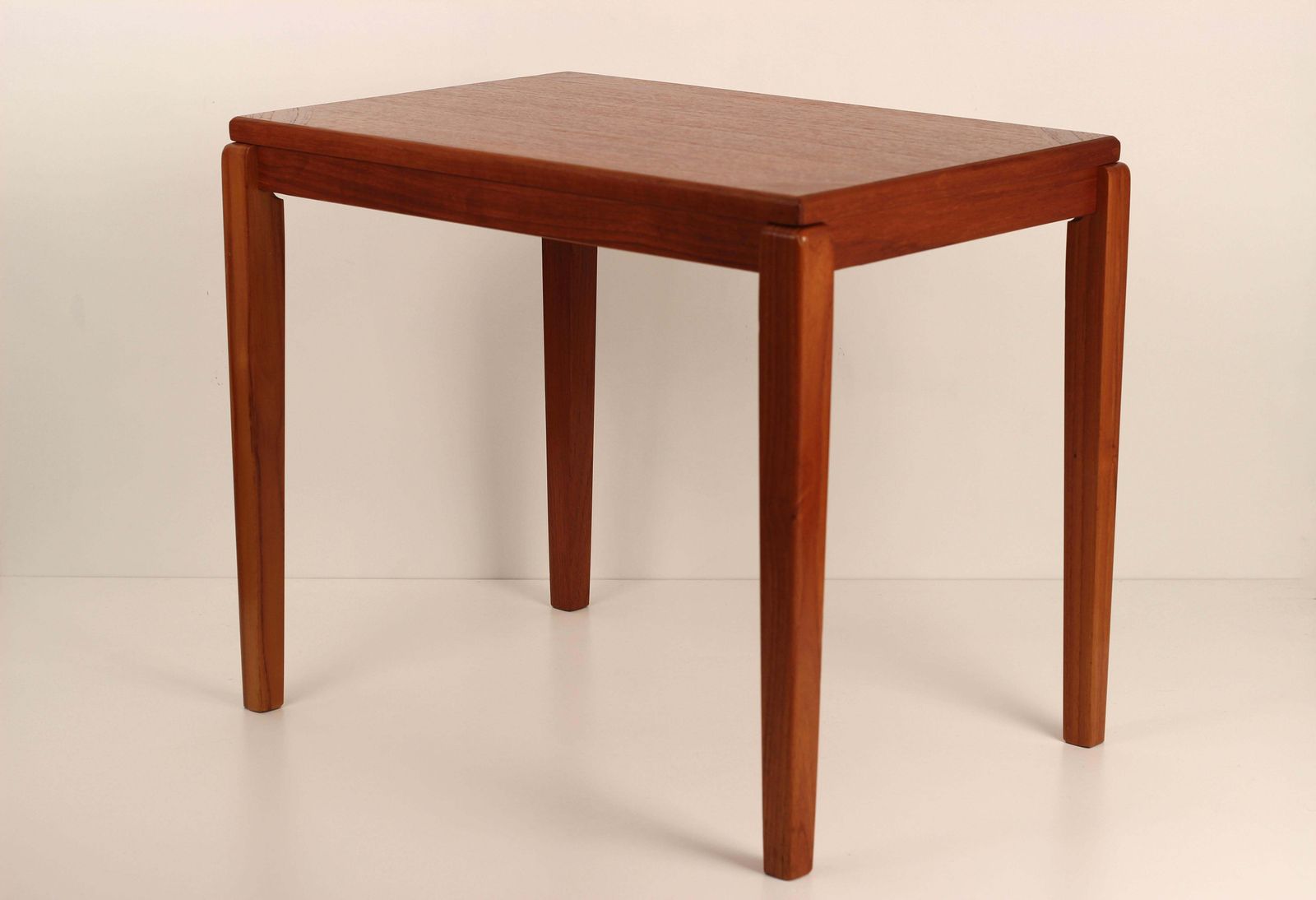 Furniture Scandinavian Modern Danish Teak Nest Of 3 Tables By Mobelfabrikken Toften 1960’s photo